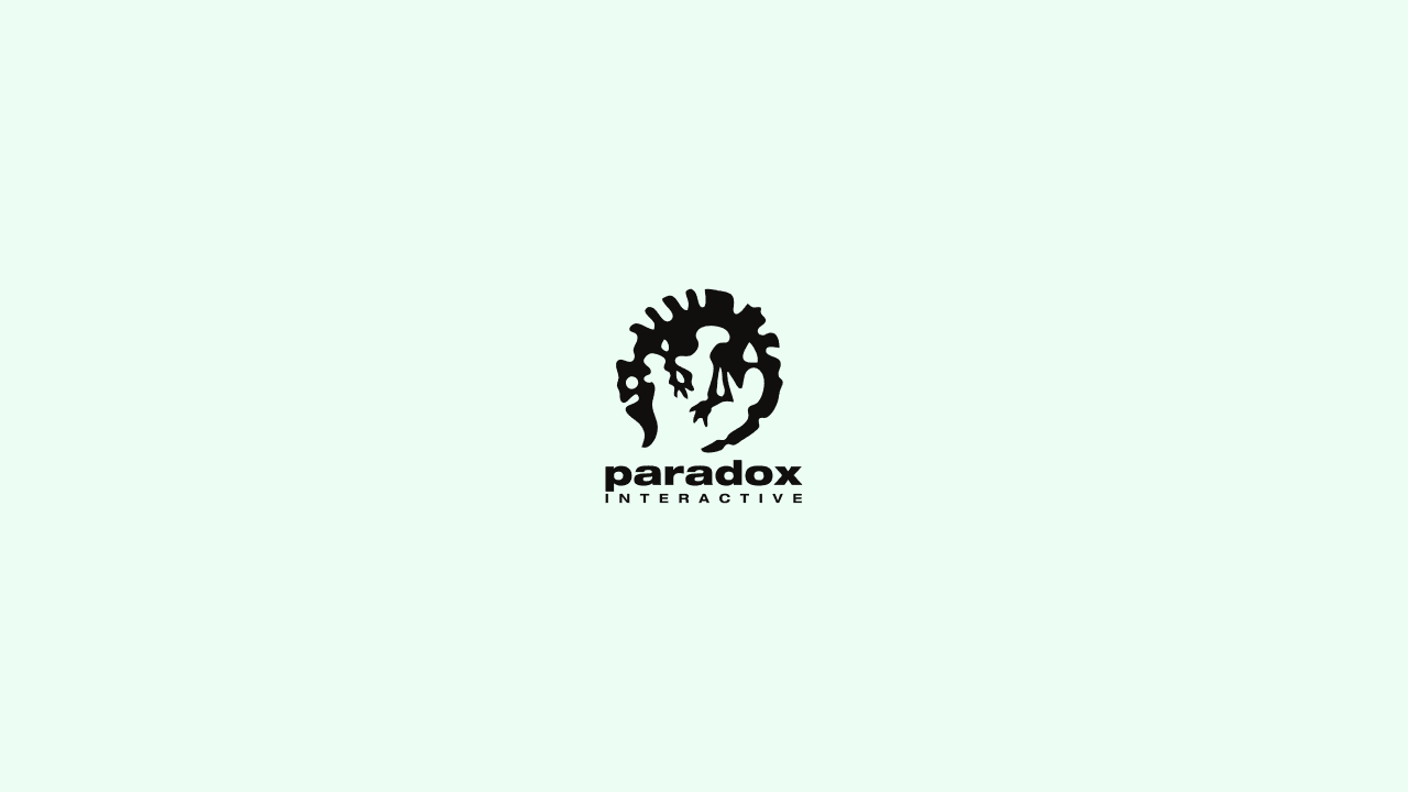 Paradox Interactive logo on a light background.