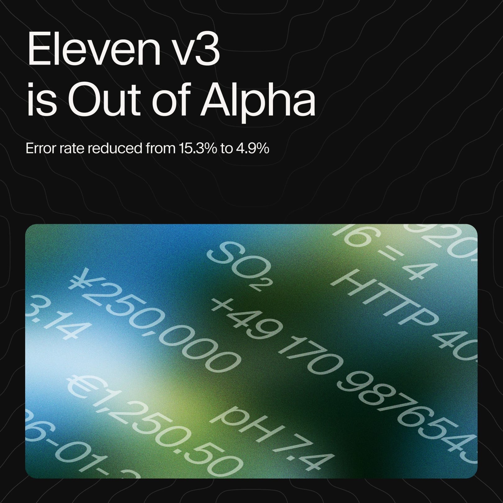 Eleven v3, our most advanced Text to Speech model, is now out of Alpha and generally available.