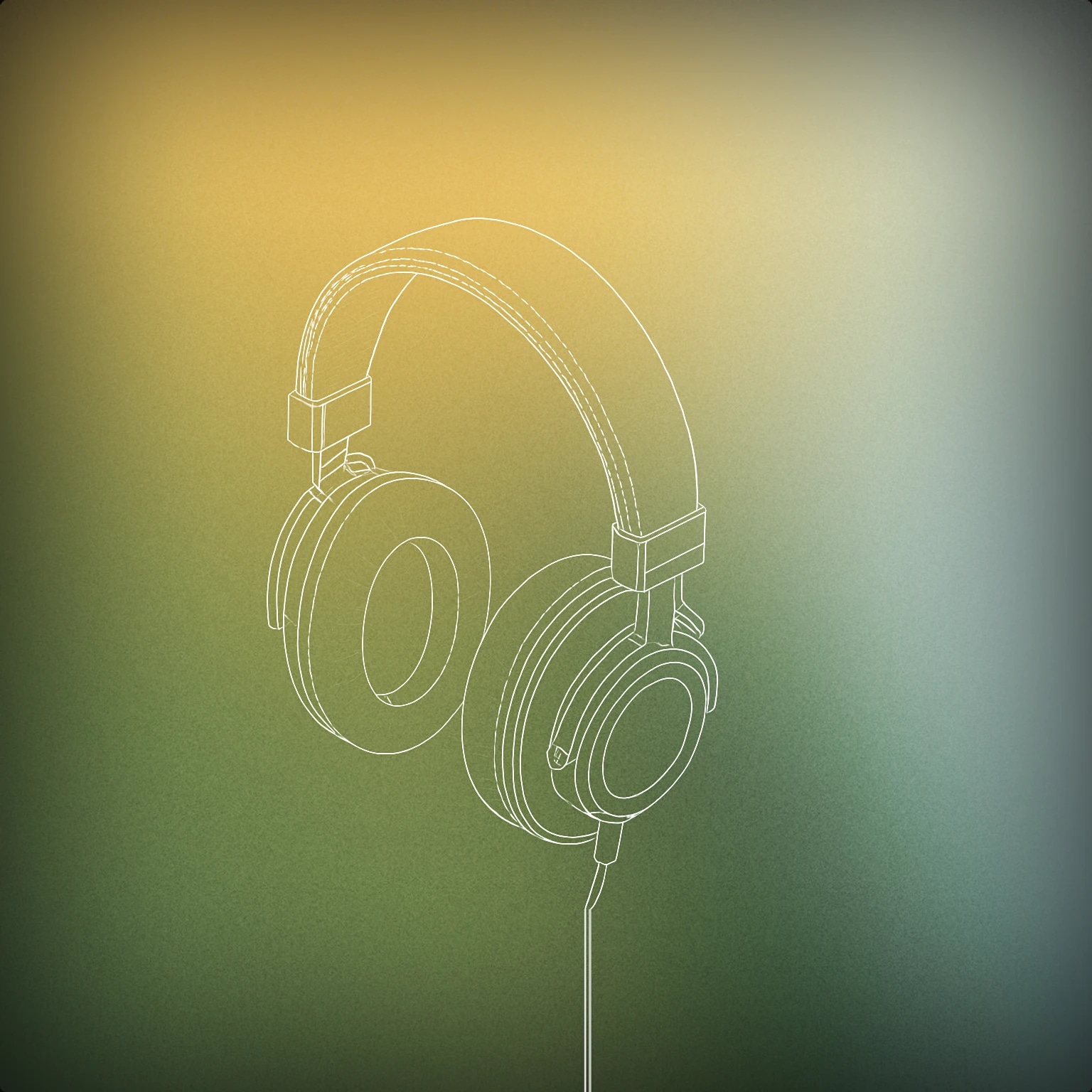 Cover of a pair of over-ear headphones with a prominent, textured leather headband for Leather Handle sound effects