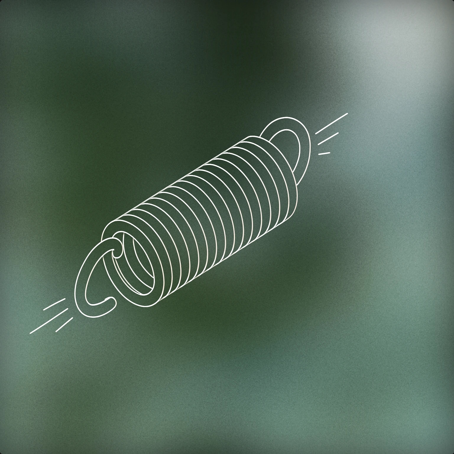 Cover of A tightly coiled spring with tension lines on both ends for Tense sound effects