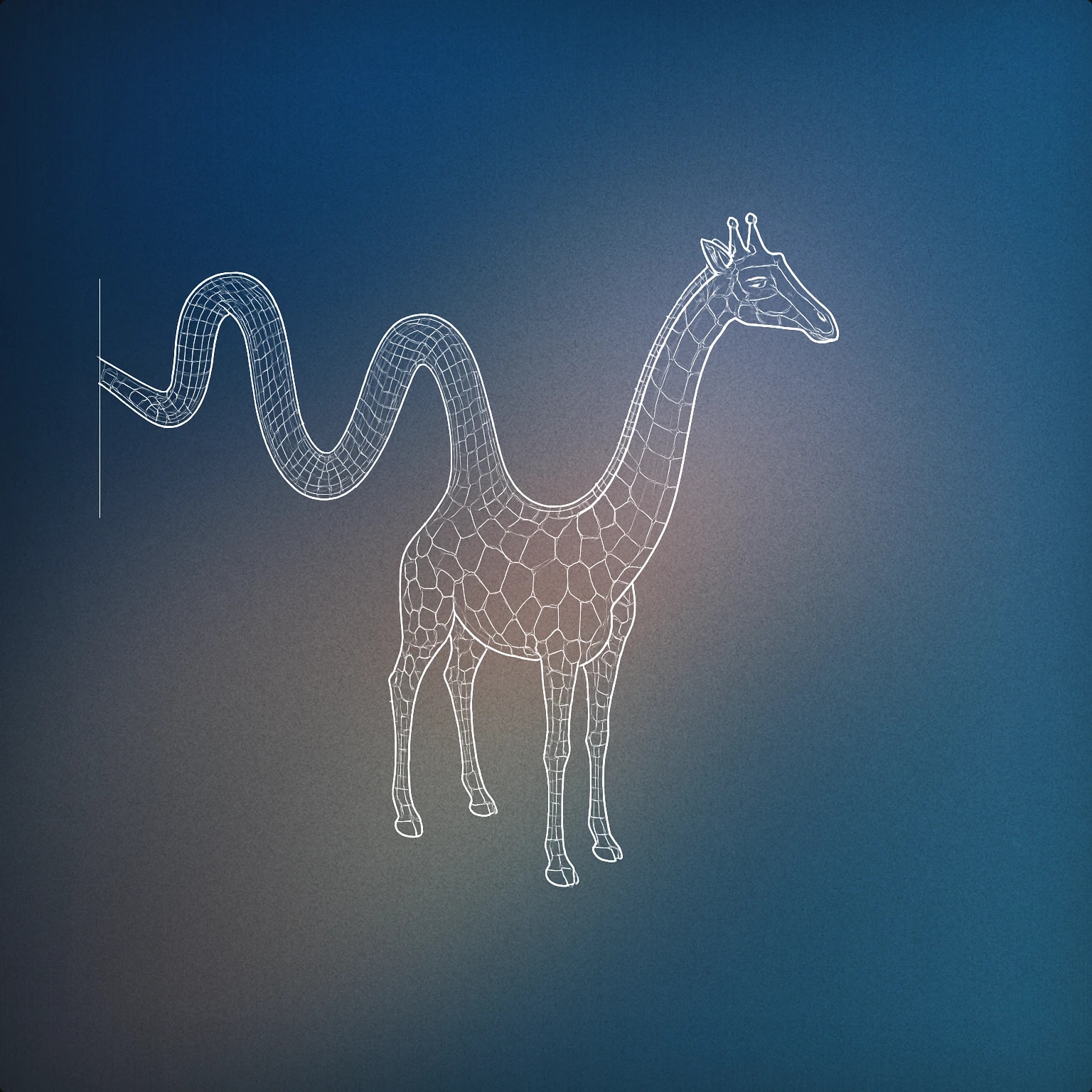Cover of A giraffe with a long neck shaped like a stylized soundwave curve for Giraffe sound effects