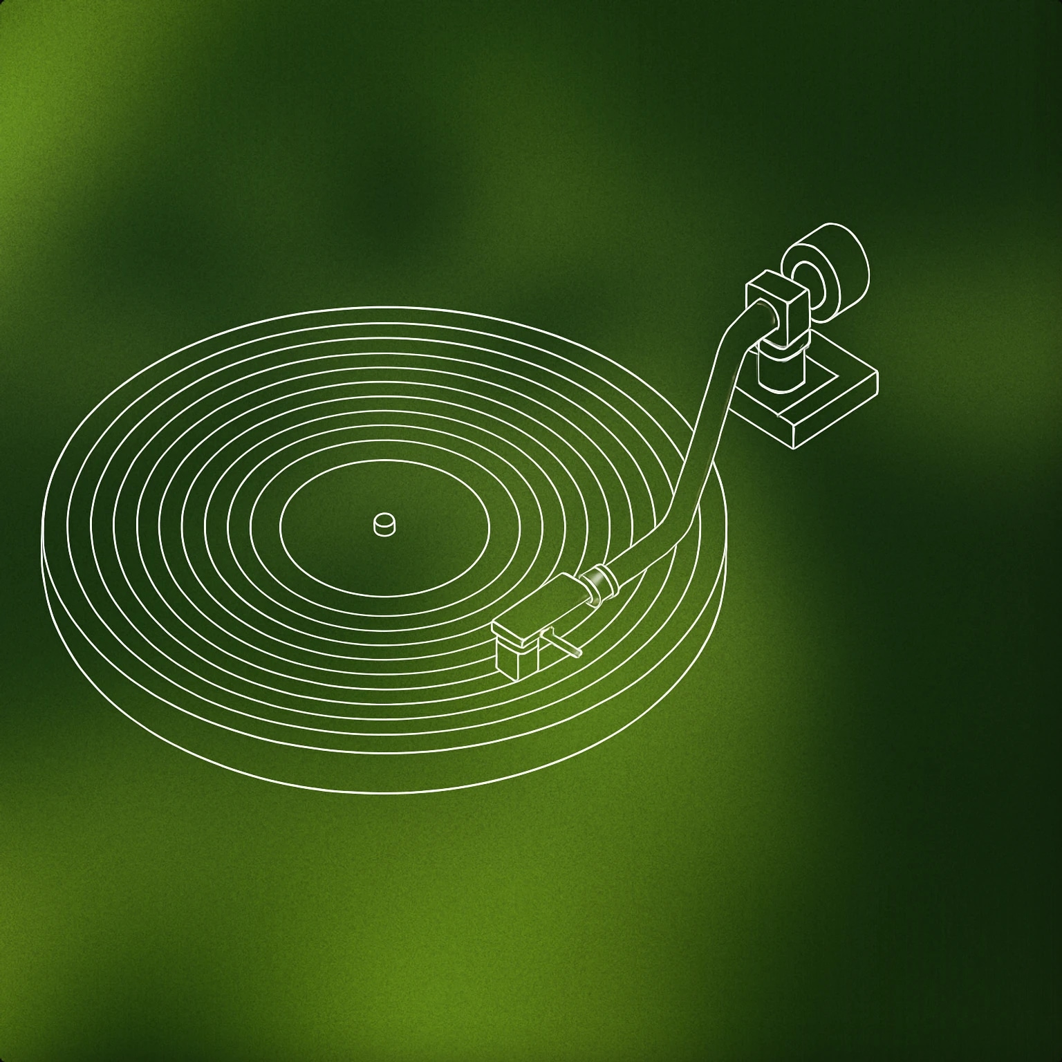 Cover of A vinyl record with a visible groove and a stylized turntable tonearm poised just above the surface for Scratch sound effects