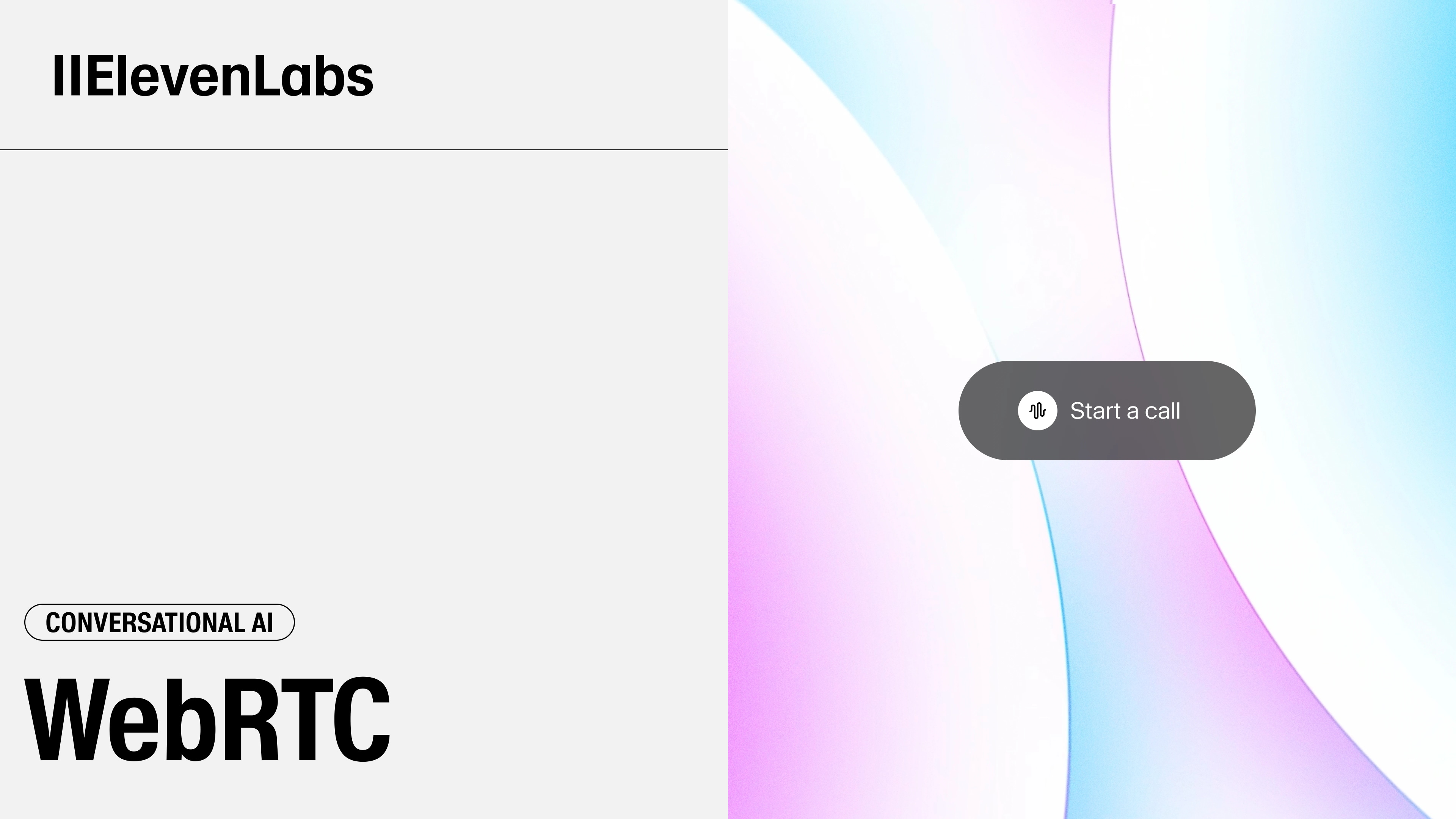 ElevenLabs Conversational AI now supports WebRTC