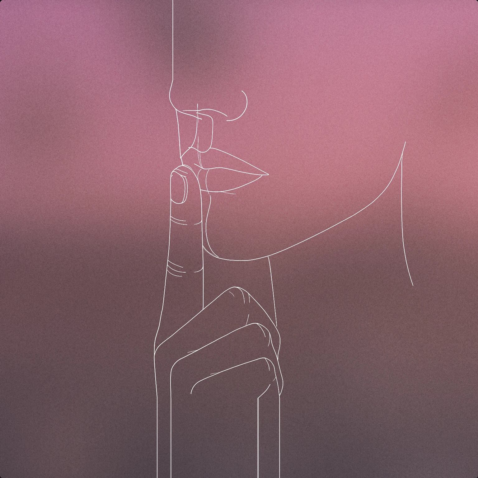 Cover of a single finger held vertically in front of closed lips for Shhh sound effects