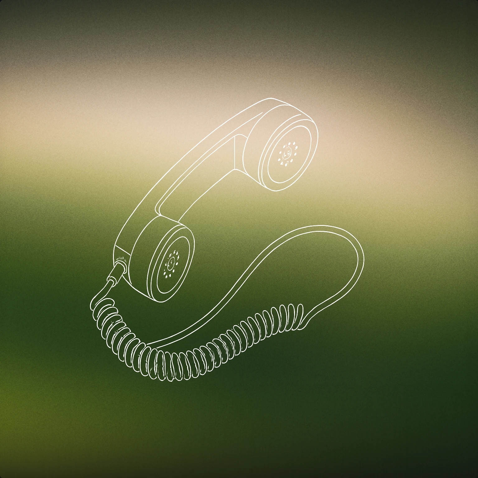 Cover of classic telephone handset with a coiled cord for Phone Call sound effects