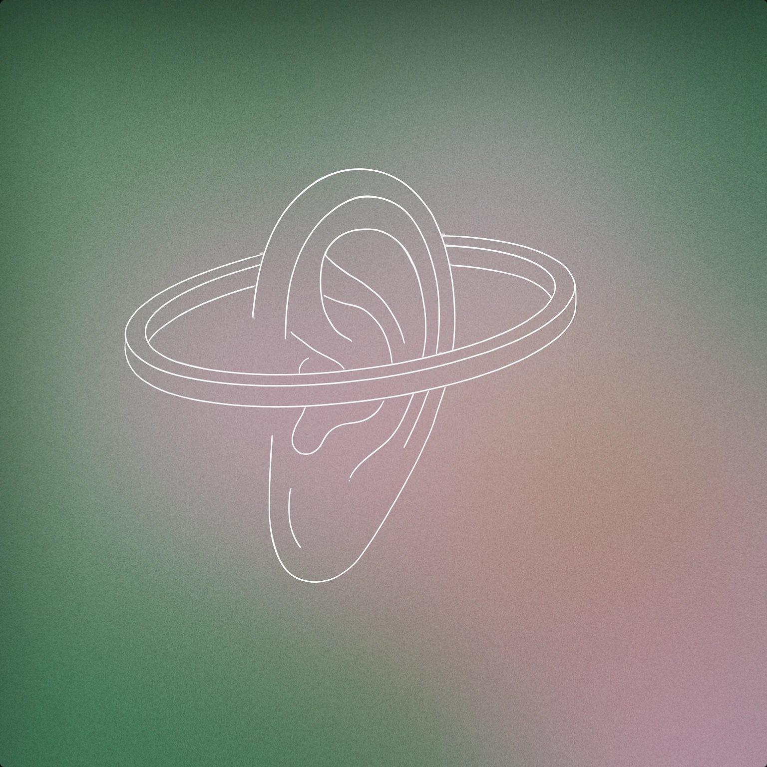 Cover of A floating ring encircling an ear for Halo sound effects