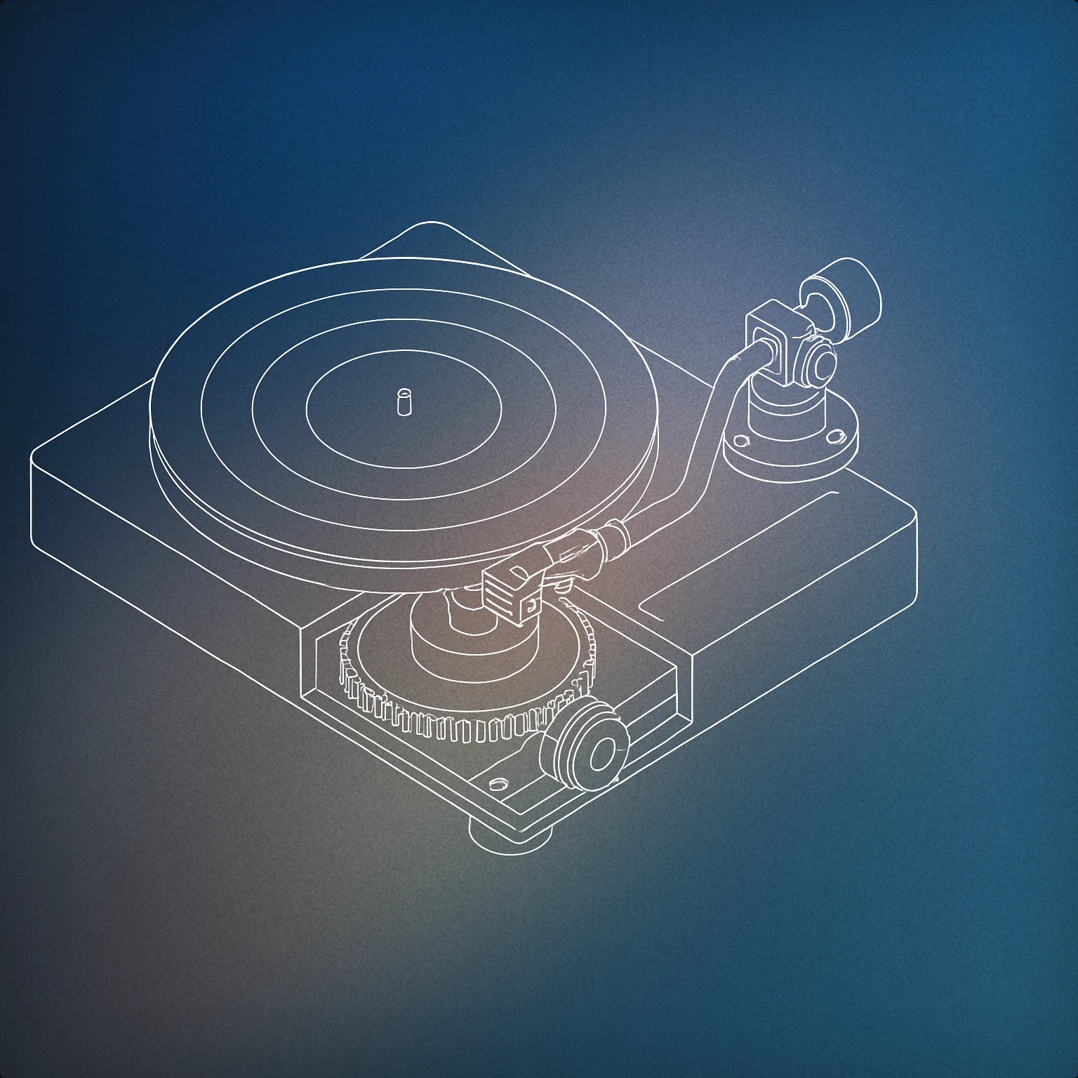 Cover of geared turntable mechanism for Mechanics sound effects