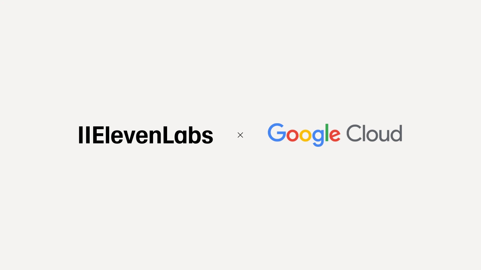 ElevenLabs and Google Cloud logos side by side.