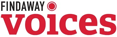 Findaway Voices logo with red text and a red circle above the "i" in "Findaway"