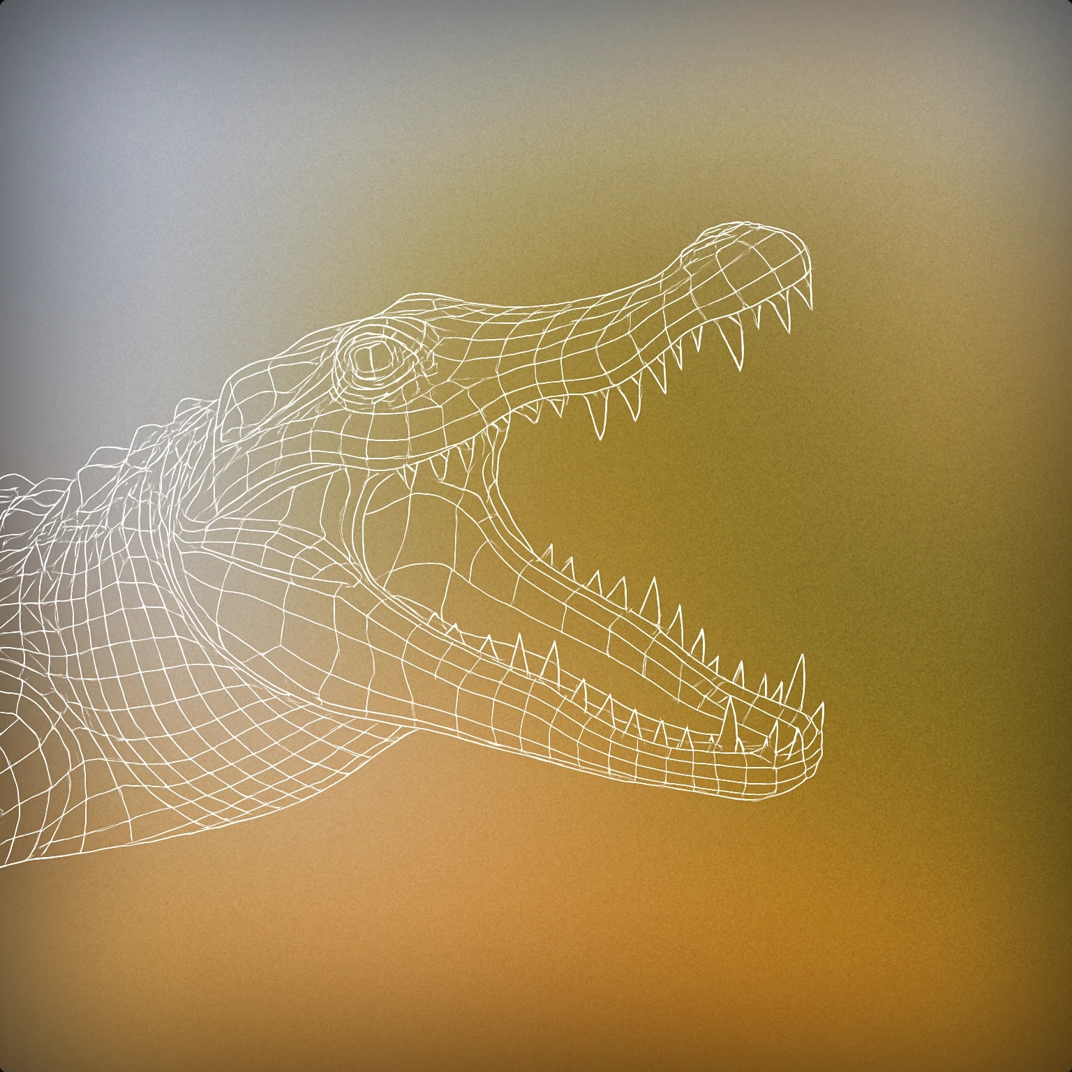 Cover of Crocodile jaw with open mouth showing sharp teeth for Crocodile sound effects