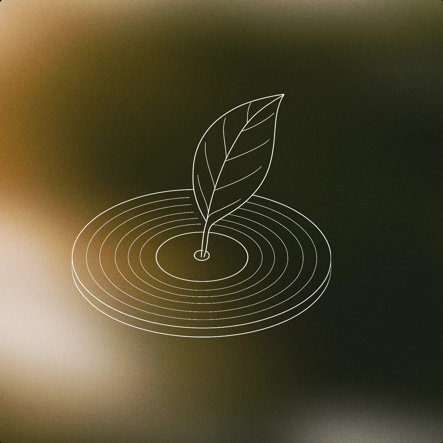 Cover of A stylized vinyl record with a single large leaf emerging from the center for Plant sound effects