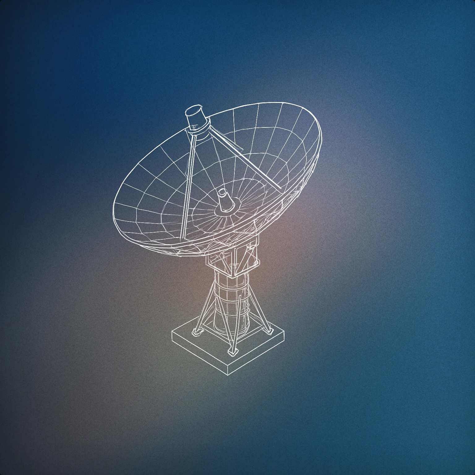 Cover of parabolic dish antenna with a central receiver for Scanning sound effects