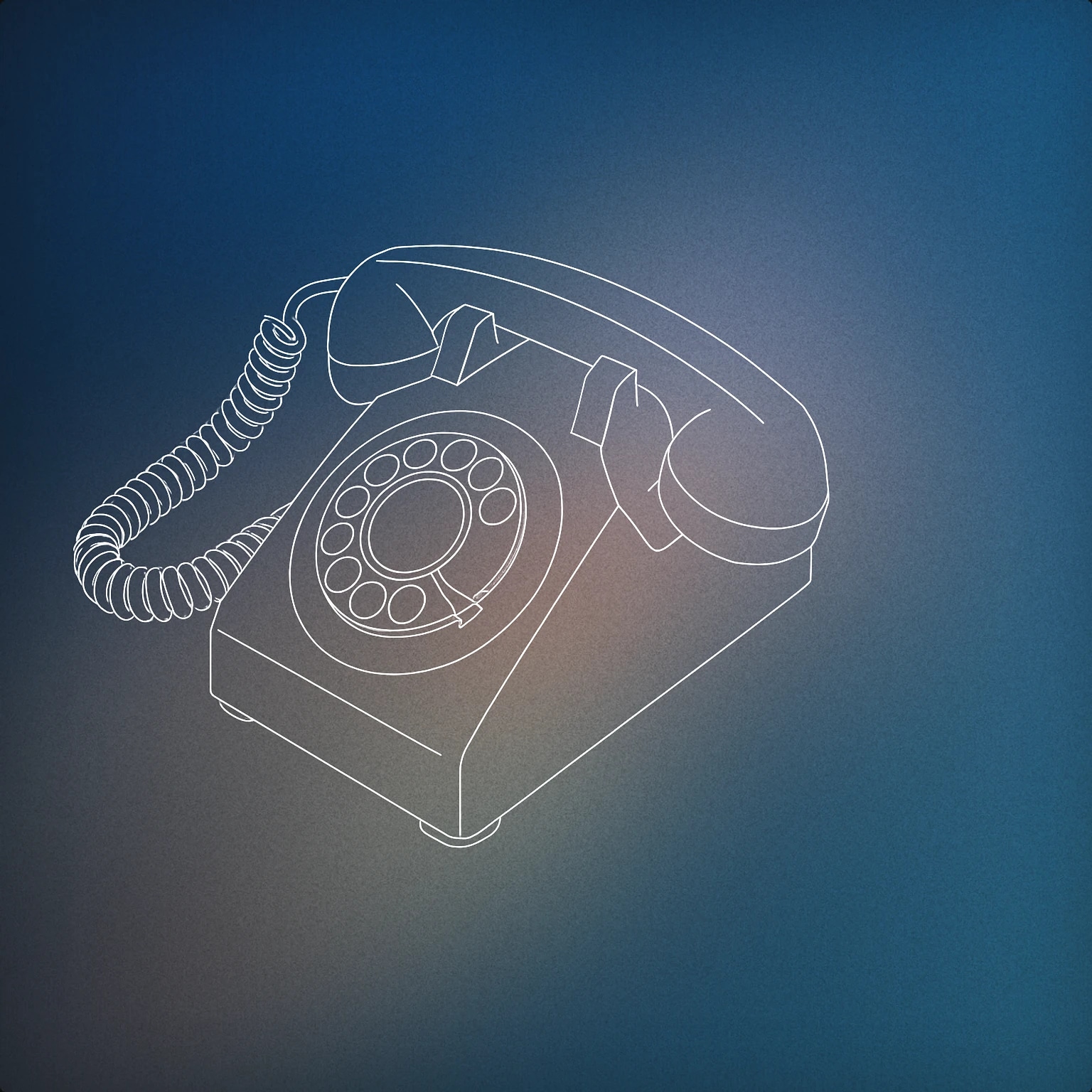 Cover of classic rotary dial telephone with a coiled cord for Phone sound effects