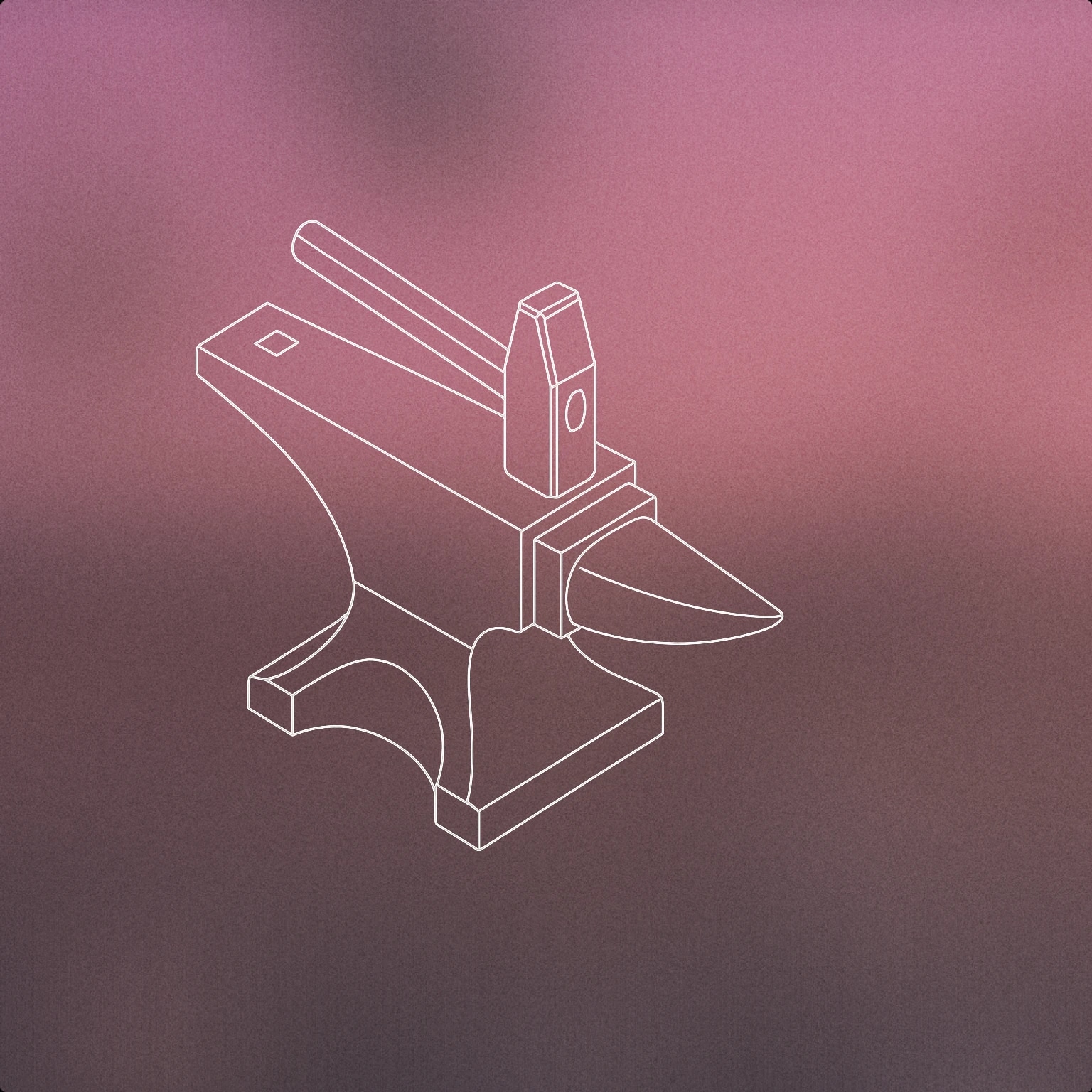 Cover of an anvil with a hammer striking its surface for Metal Clang sound effects