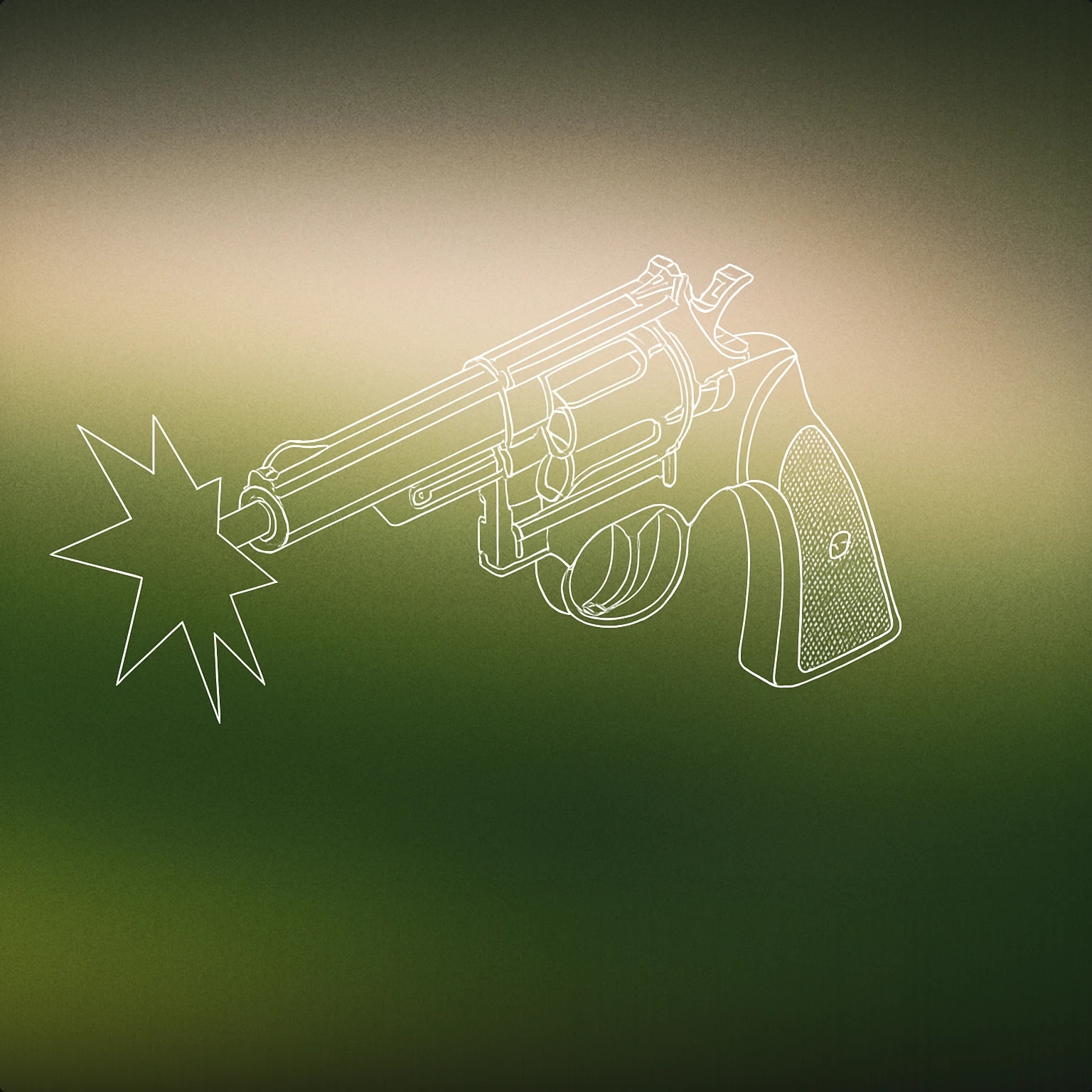 Cover of revolver with visible muzzle flash for Gunshot sound effects