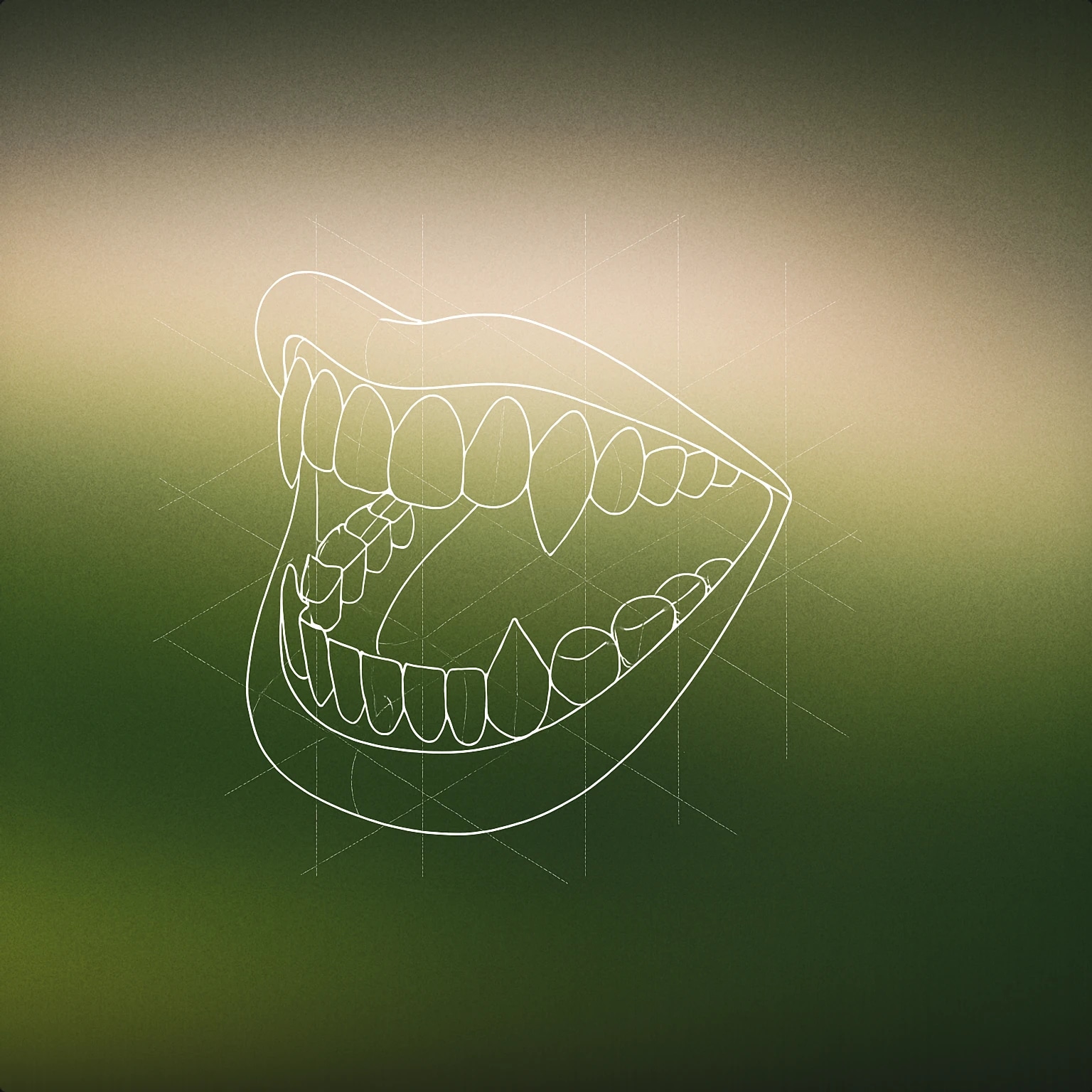 Cover of a stylized open mouth with exaggerated sharp teeth and a wide grin for Wicked Laugh sound effects