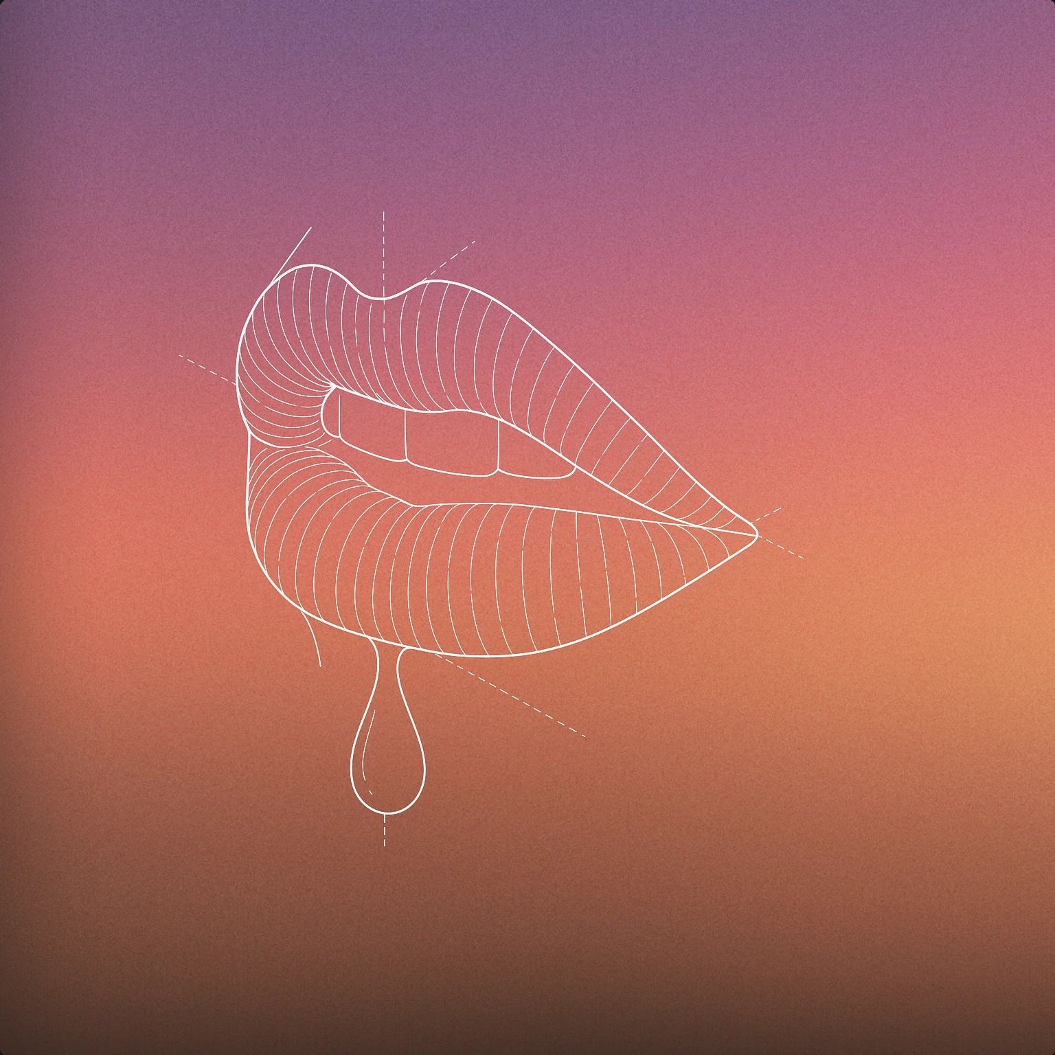 Cover of a close-up of a mouth with a single droplet leaving the lips for Spit sound effects