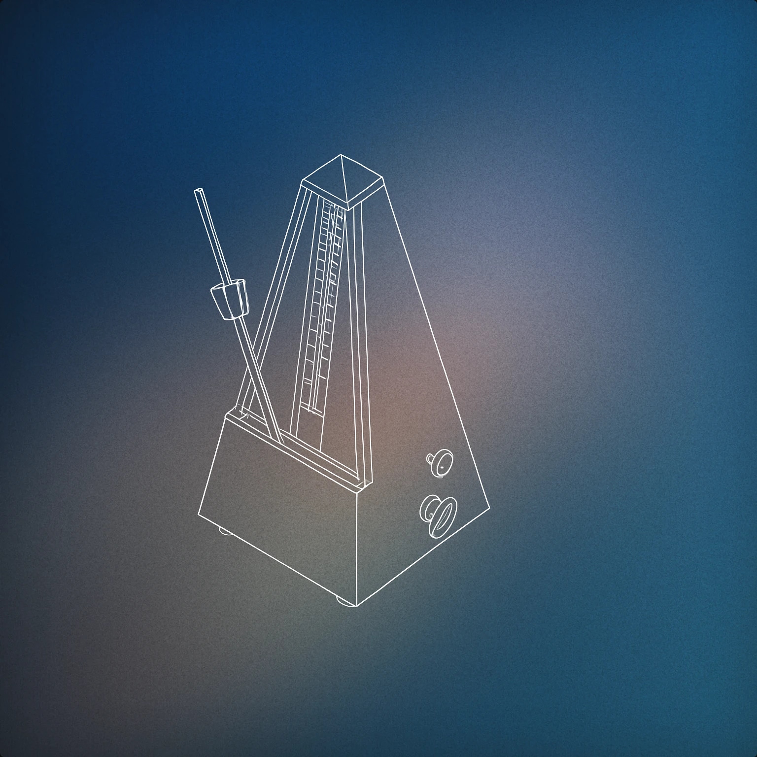 Cover of A metronome with a single prominent pendulum for Counting sound effects