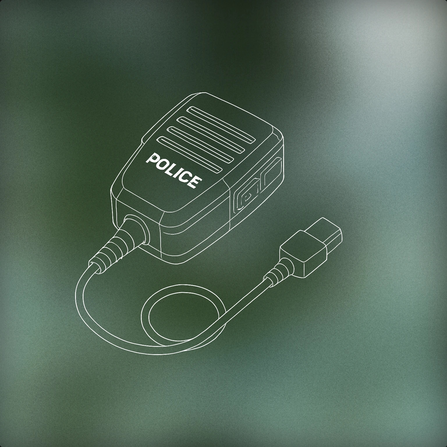 Cover of police radio handset for Police sound effects