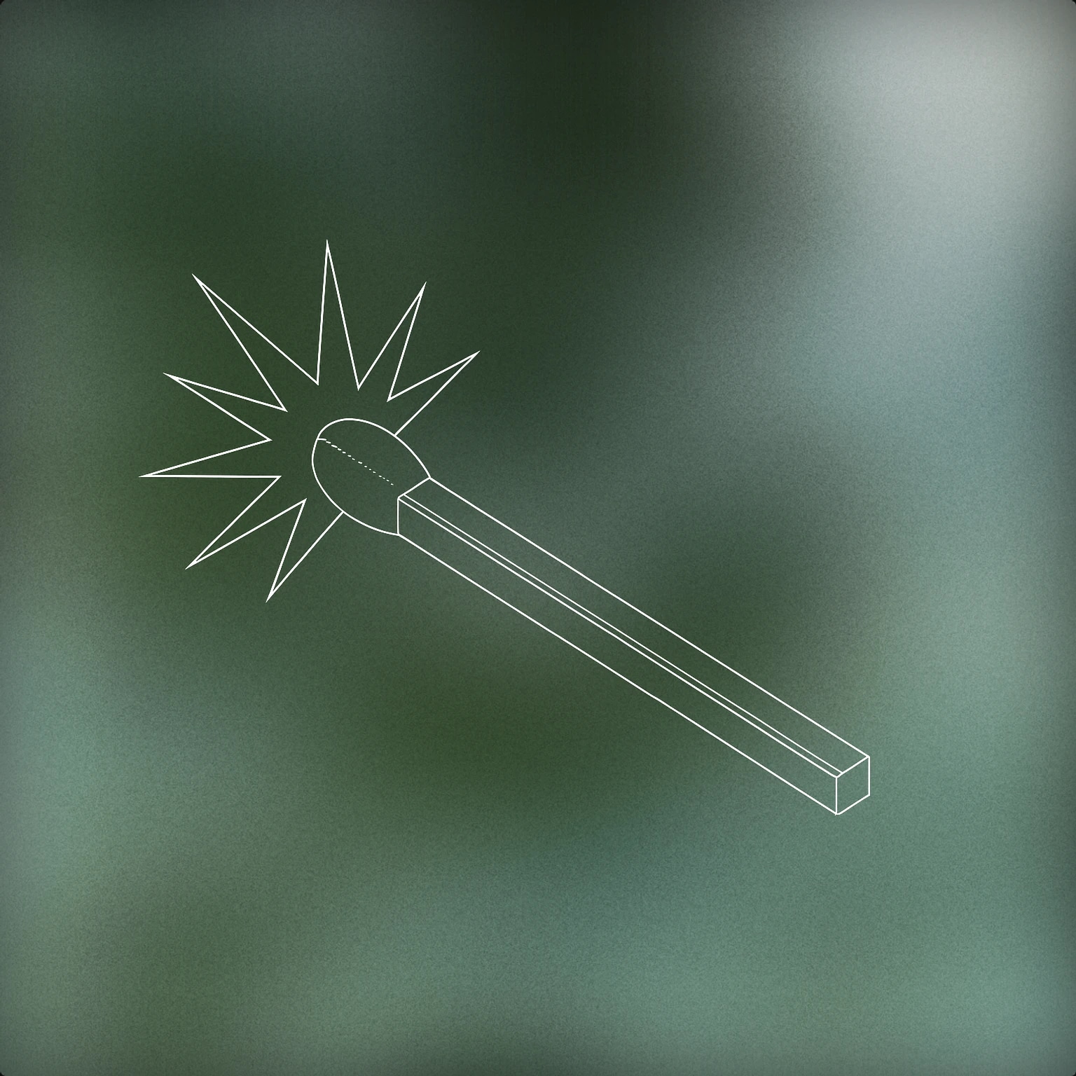 Cover of A stylized matchstick emitting a single, sharp burst of jagged lines at its tip for Sparks sound effects