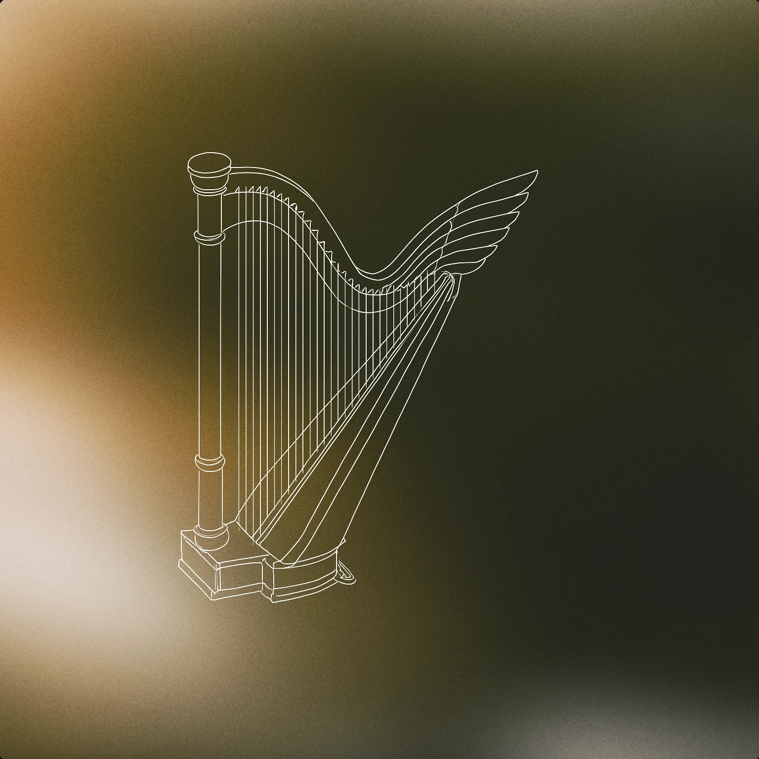 Cover of A stylized harp with upwardly curved strings resembling wings for Wings sound effects