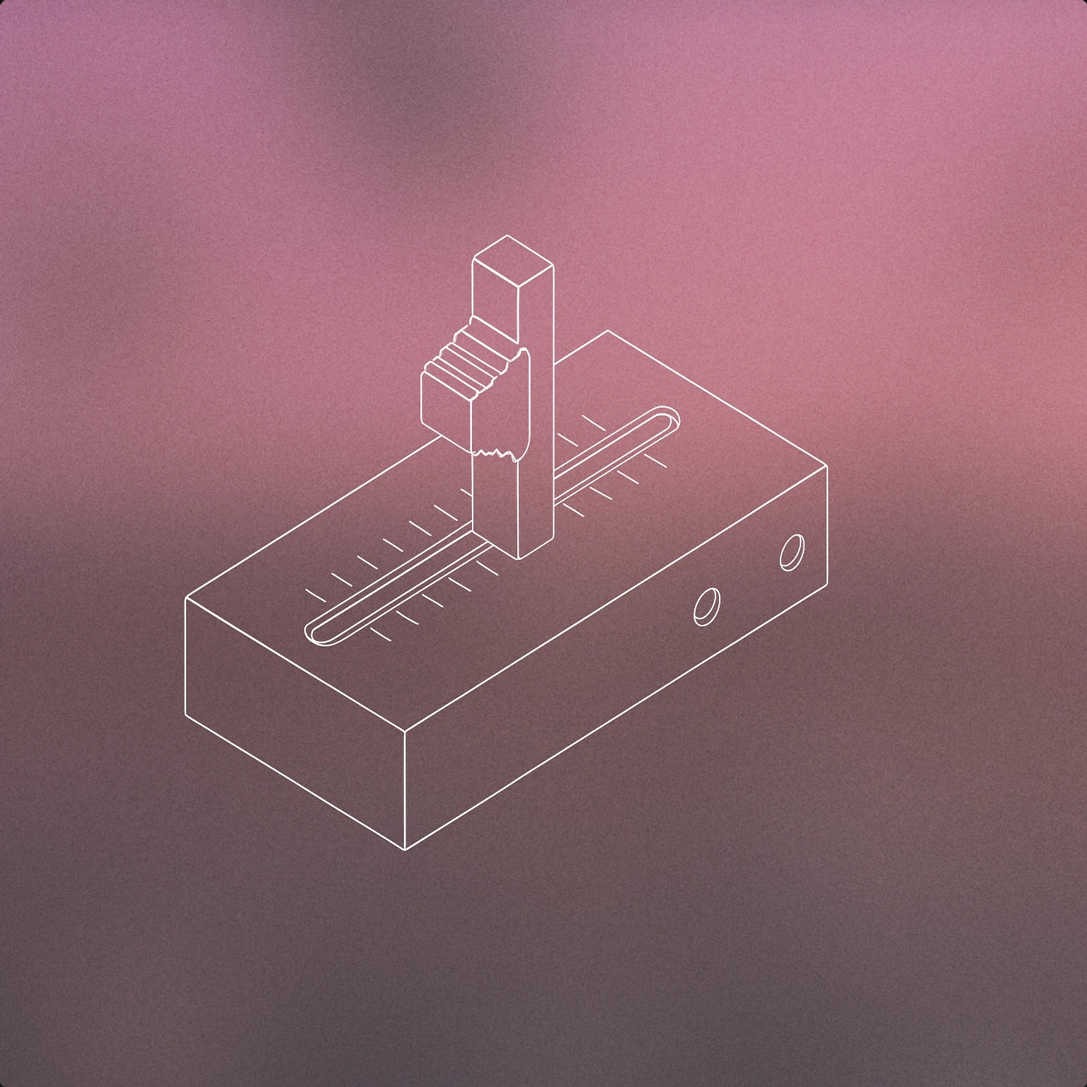 Cover of A stylized audio mixing console fader lever in the upright position for Lever sound effects