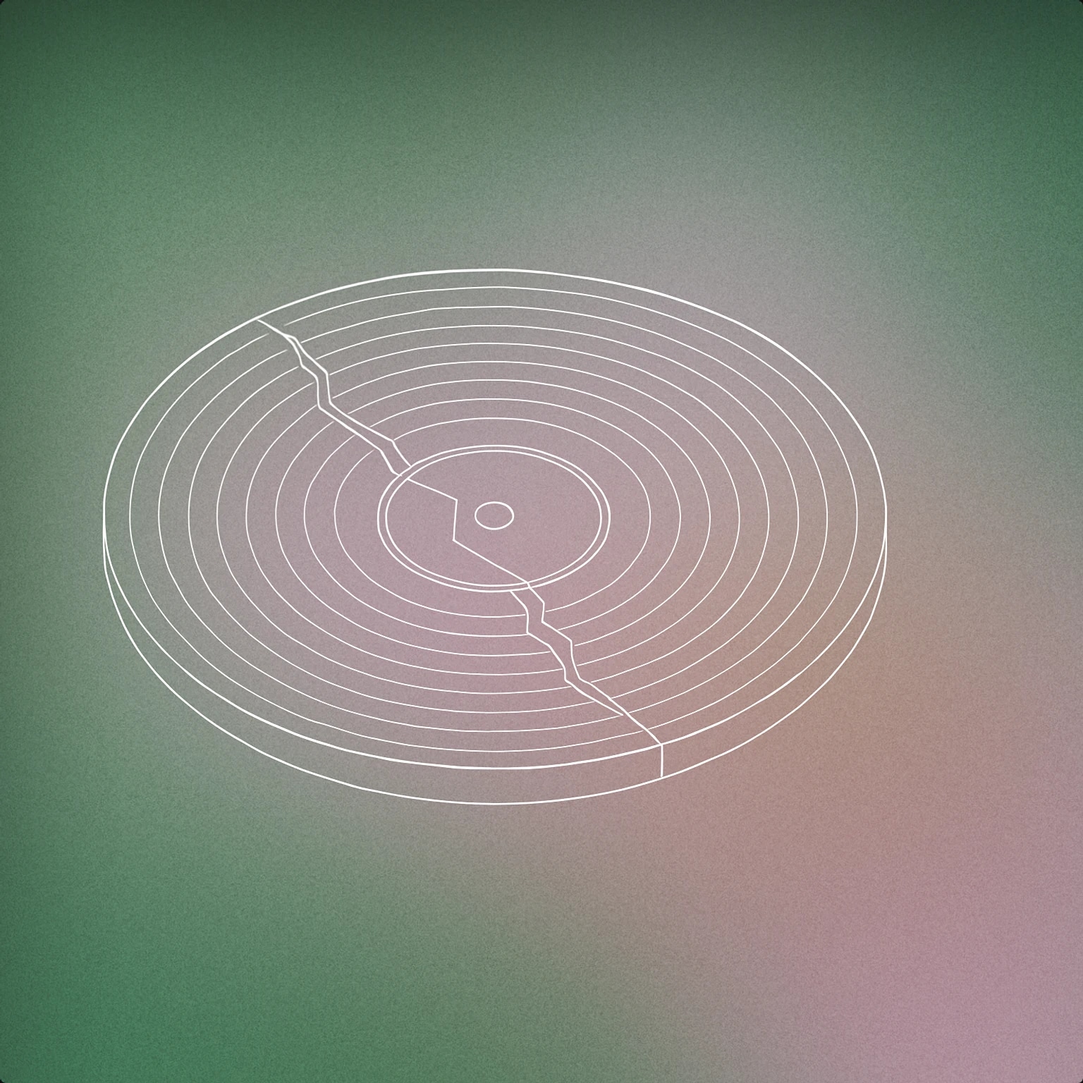 Cover of A stylized vinyl record with a visible crack running through its surface for Cracking sound effects