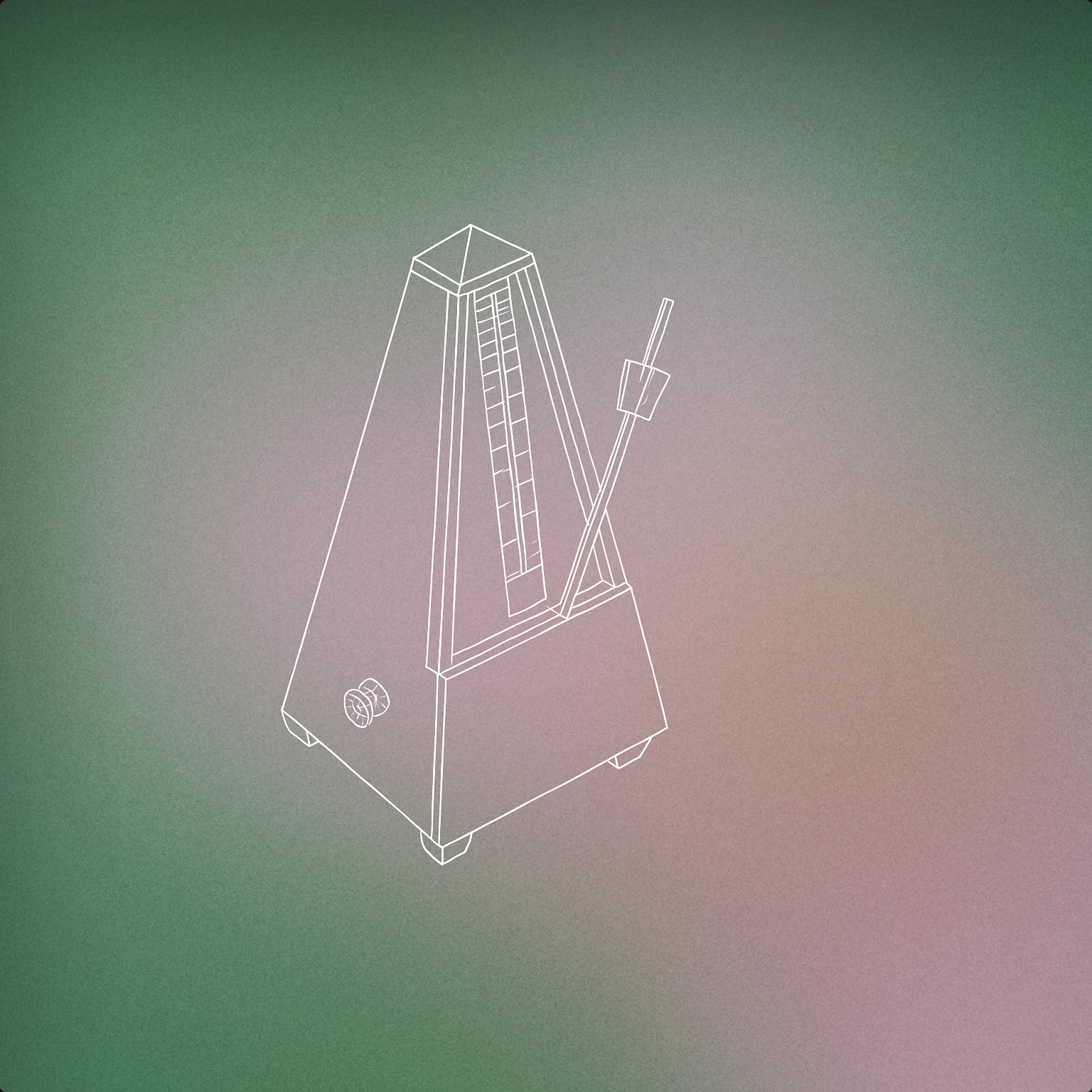 Cover of a classic analog metronome with its pendulum arm raised mid-swing for Tick sound effects