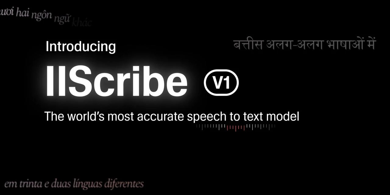 Introducing iScribe v1, the world's most accurate speech-to-text model.