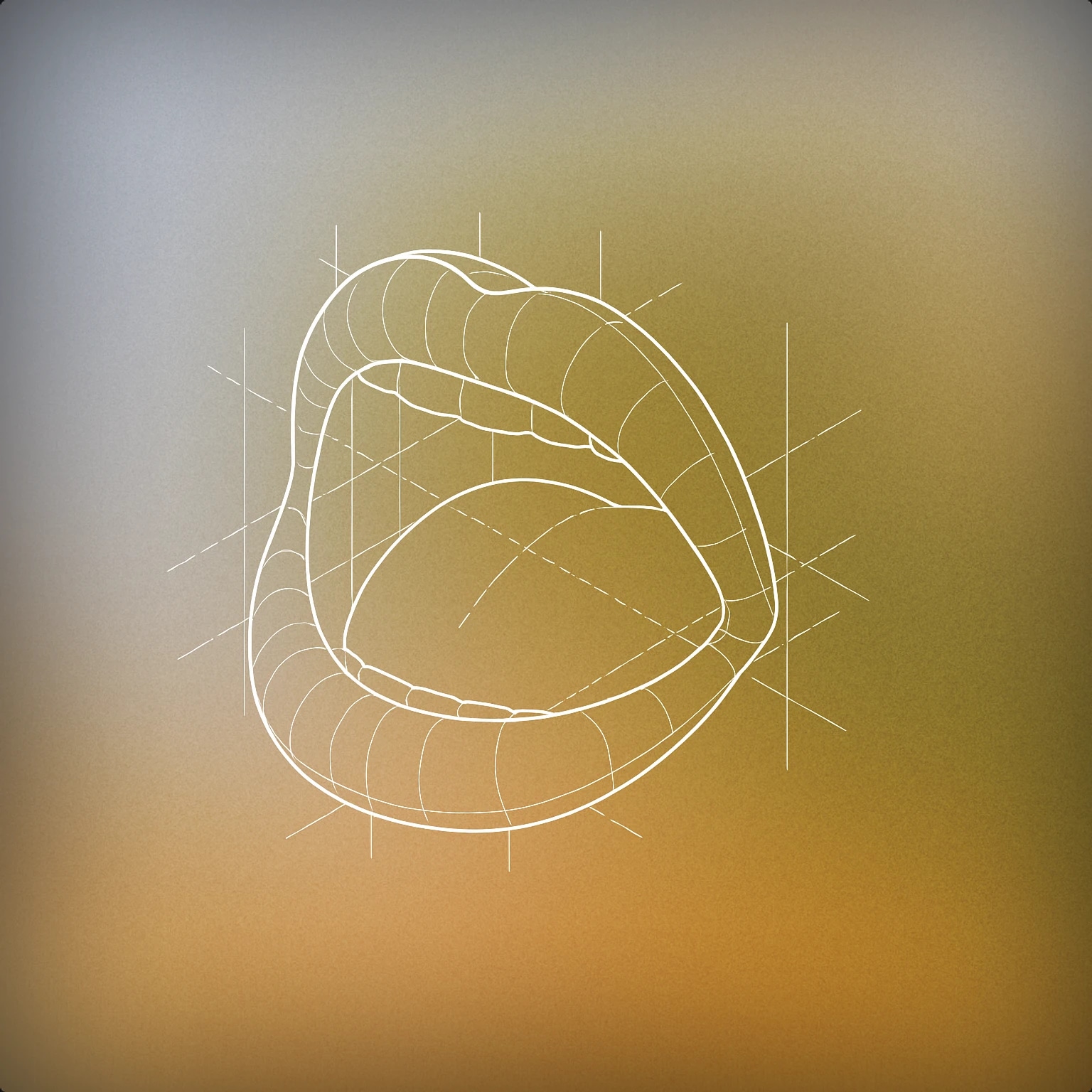 Cover of open mouth with rounded lips for Ooooh sound effects