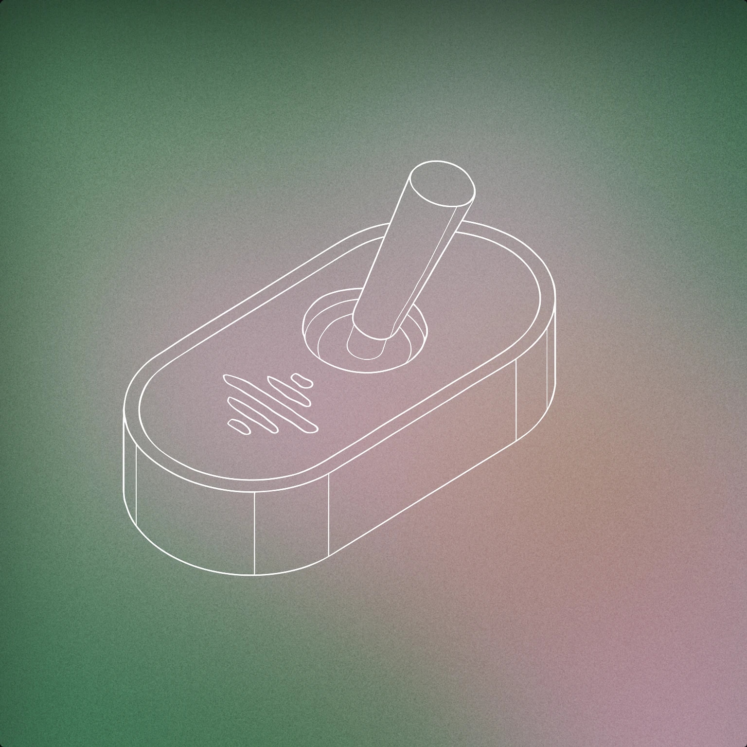 Cover of a stylized toggle switch with a subtle soundwave icon engraved on its surface for Light Switch sound effects