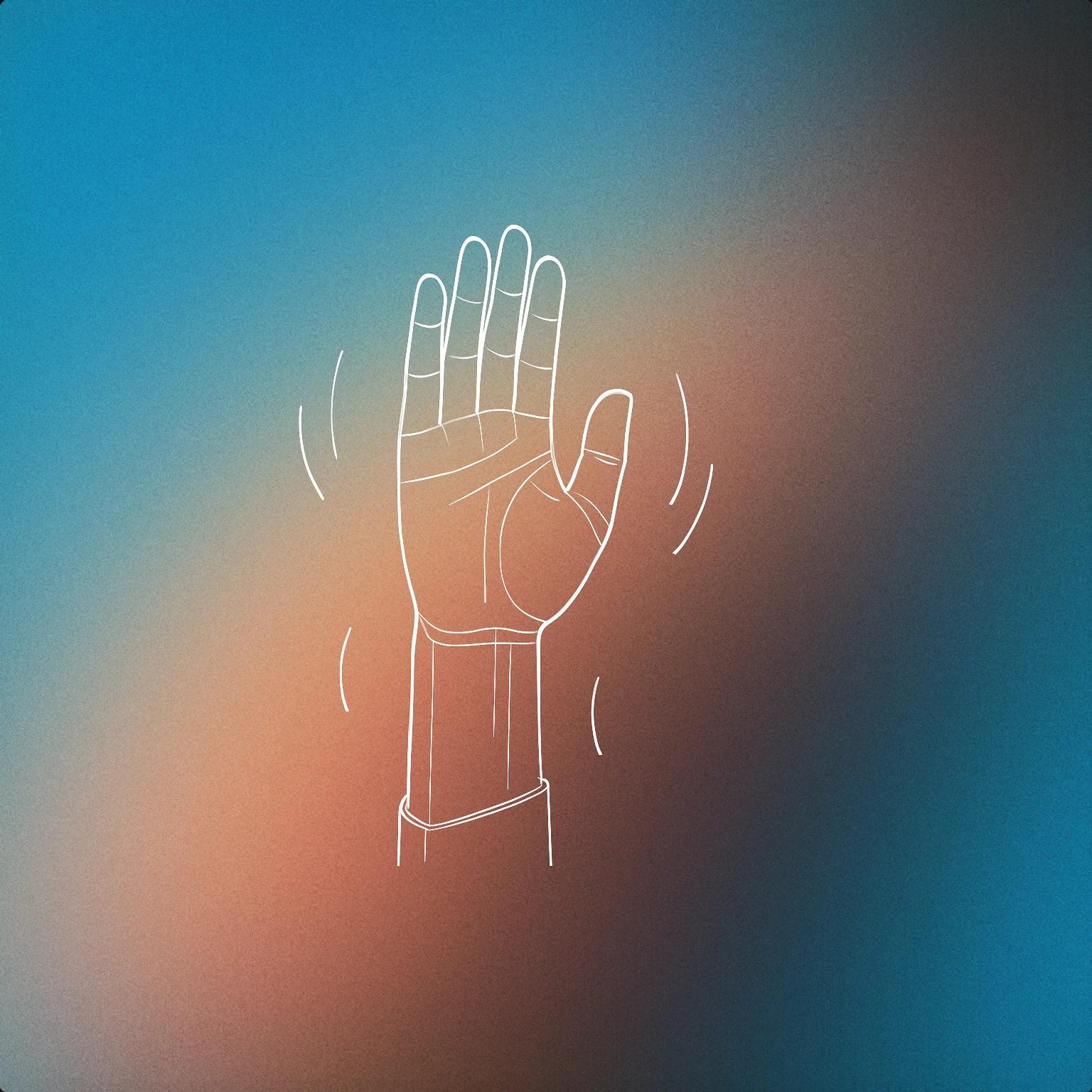 Cover of a single raised hand with an open palm, surrounded by subtle motion lines to indicate cheering for Crowd Celebration sound effects