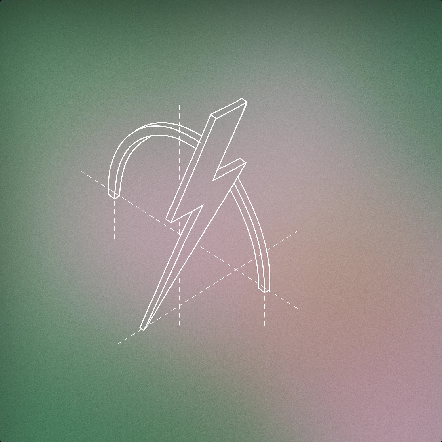 Cover of a stylized lightning bolt intersecting a single, clean soundwave arc for Light Thunder sound effects