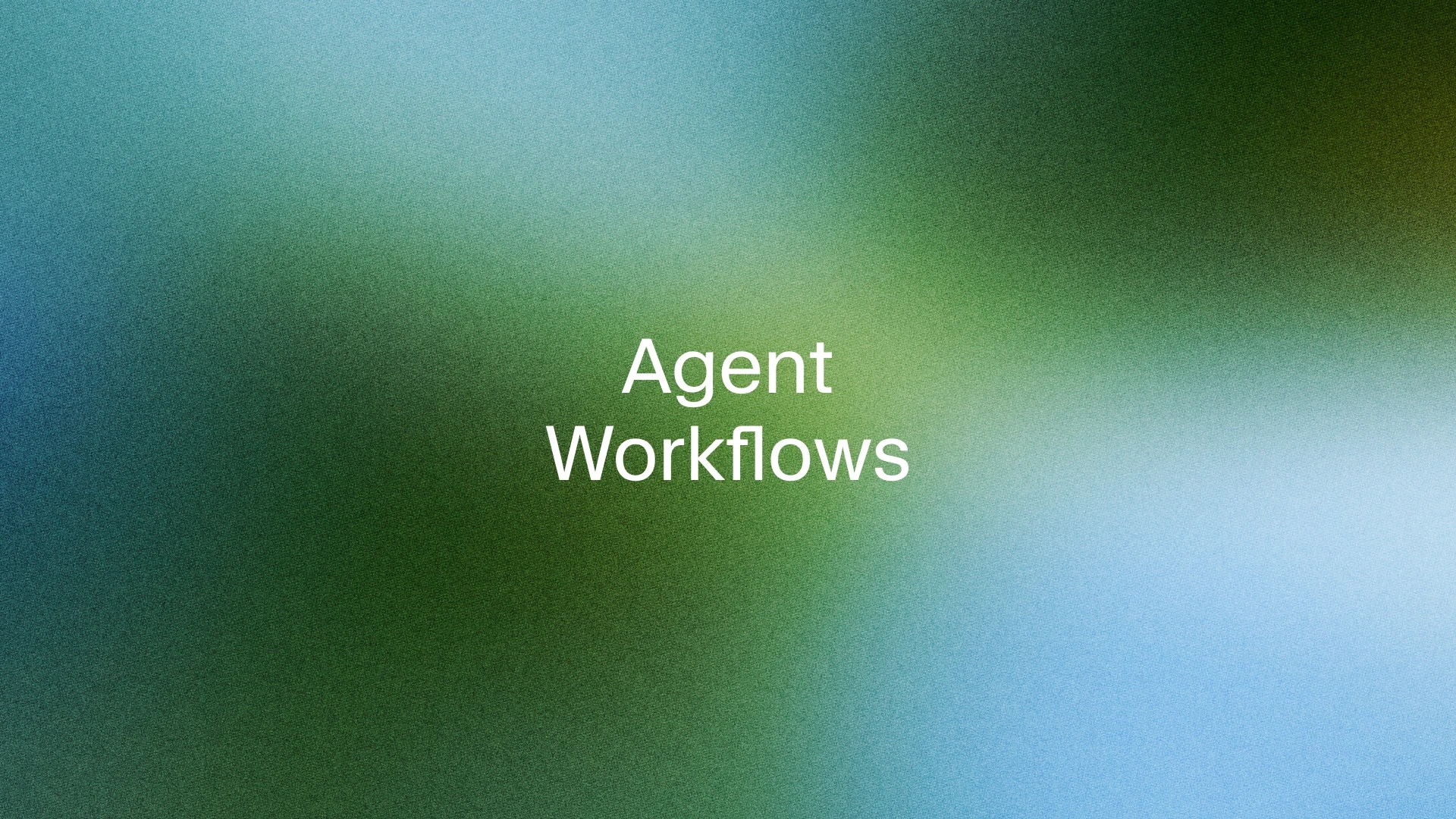 workflows