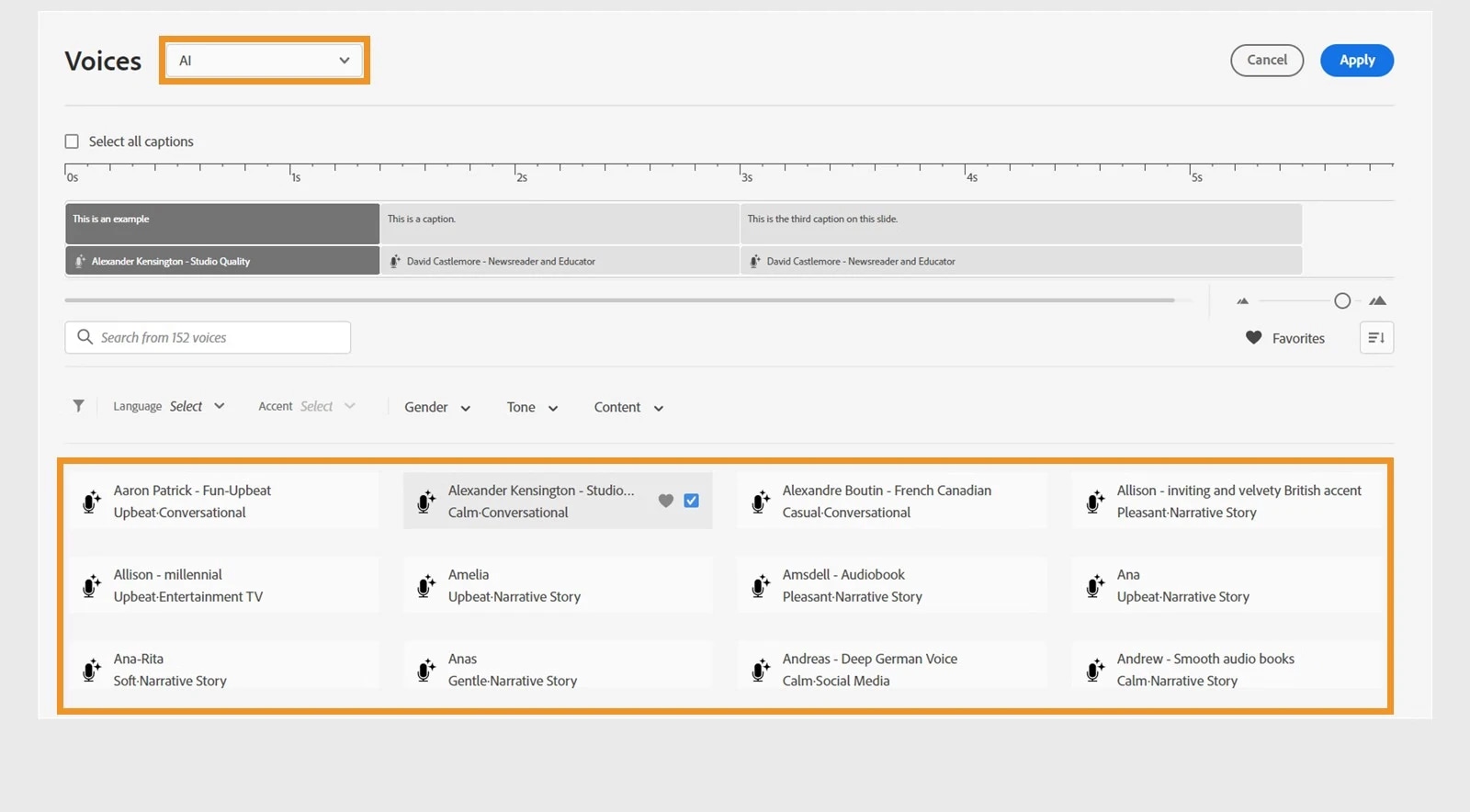 adobe captivate voices
