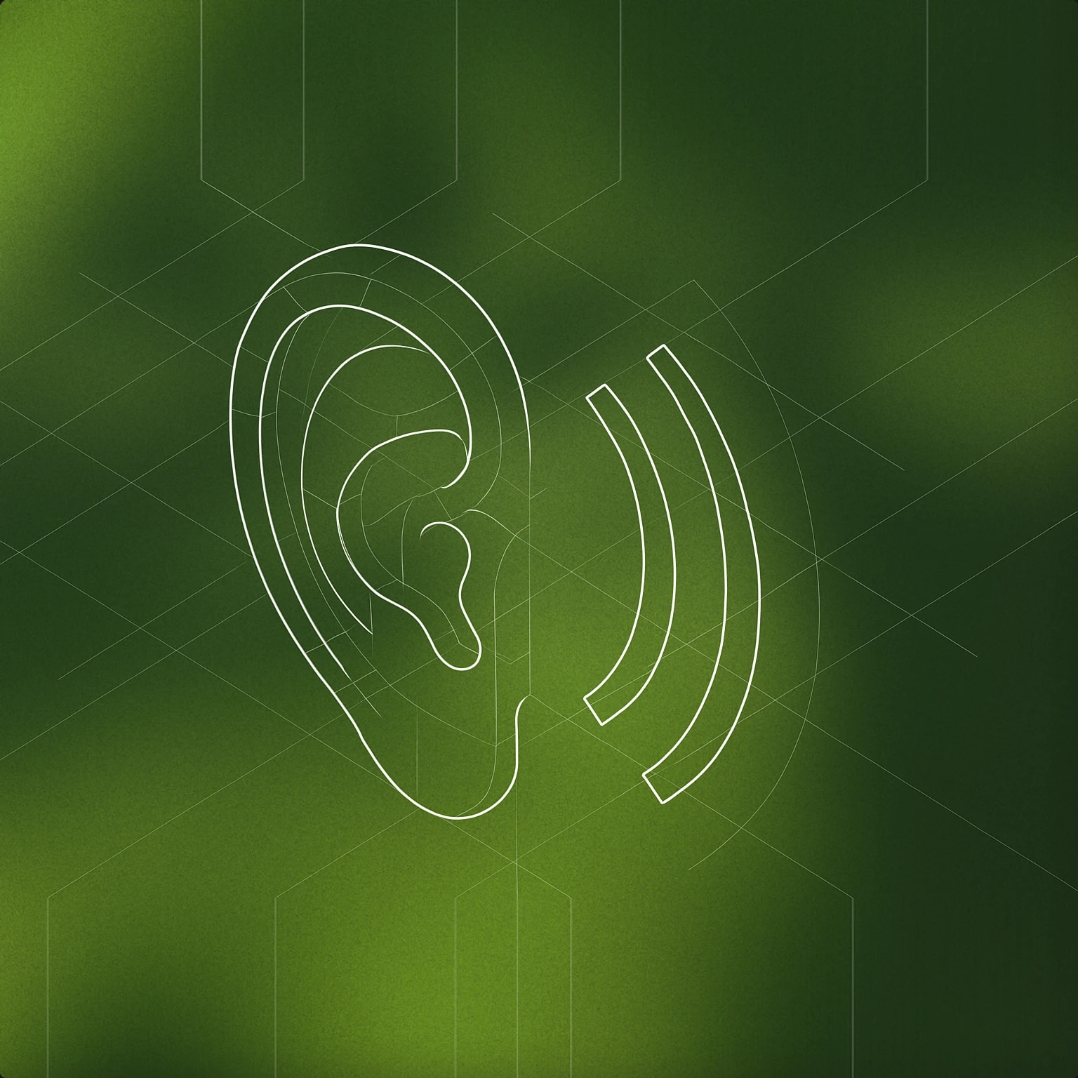 Cover of A stylized ear with subtle soundwave lines emanating from it for Crowd sound effects