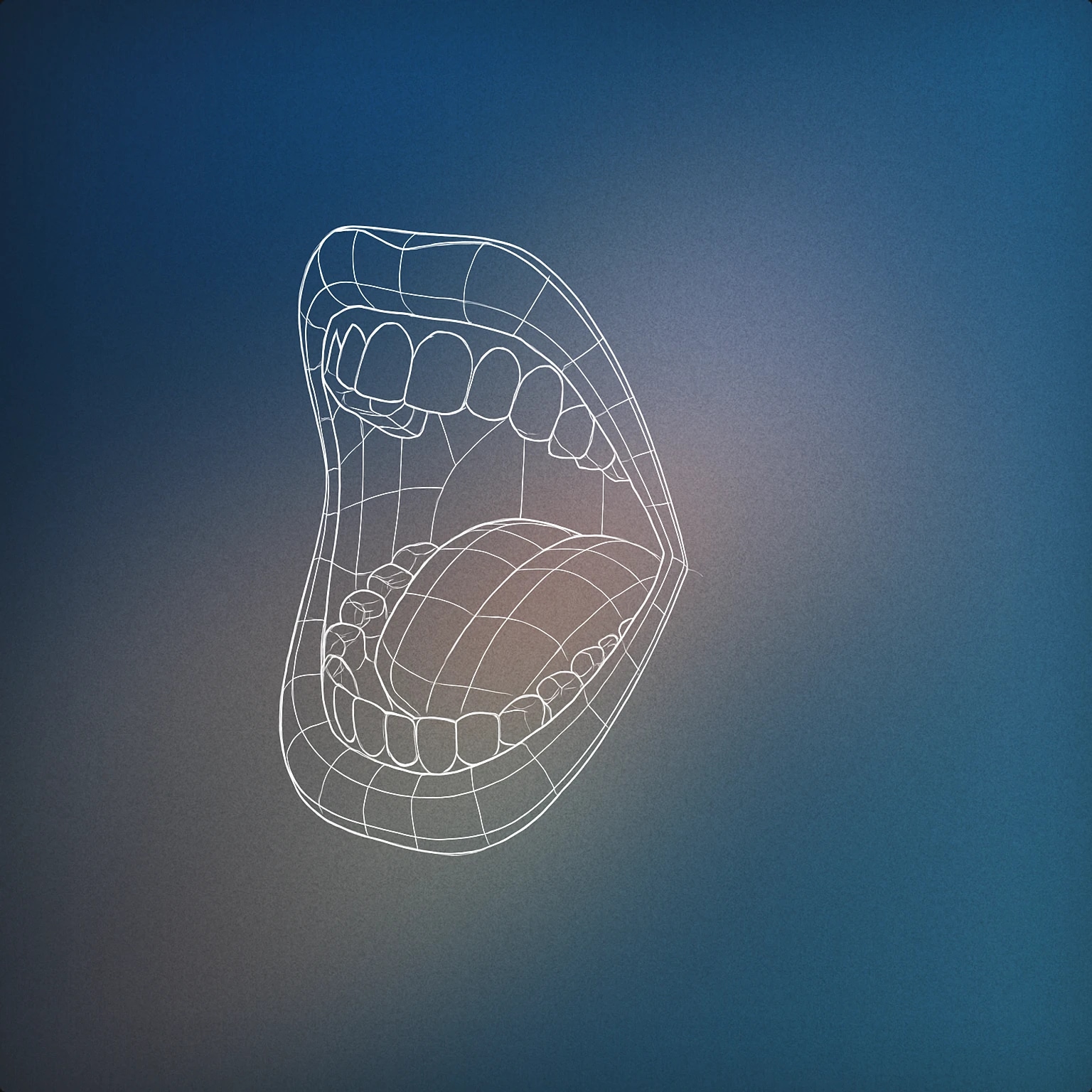 Cover of A stylized open mouth with visible teeth and tongue, shown in a dynamic, wide-open position to convey a scream for Man Scream sound effects