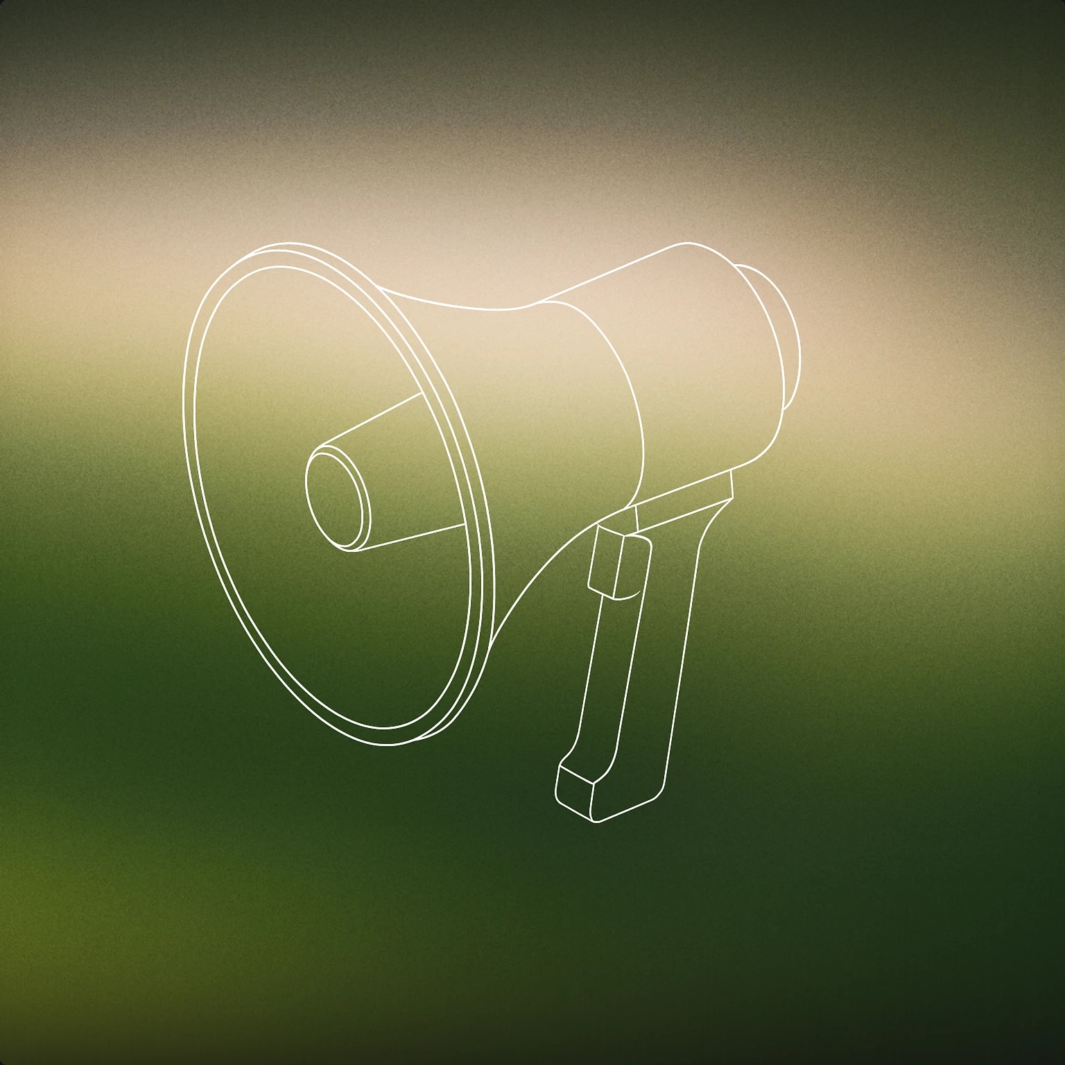 Cover of classic handheld bullhorn with a flared cone and a simple handle for Bullhorn sound effects