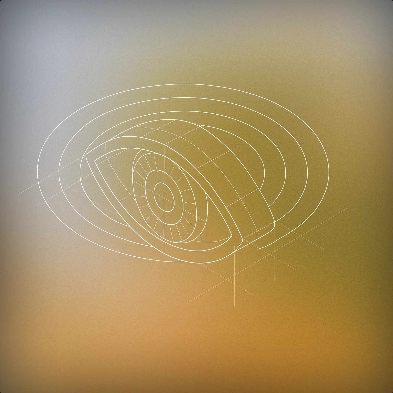 Cover of a single stylized eye with a subtle, radiating ripple pattern around it for Blink Blink sound effects