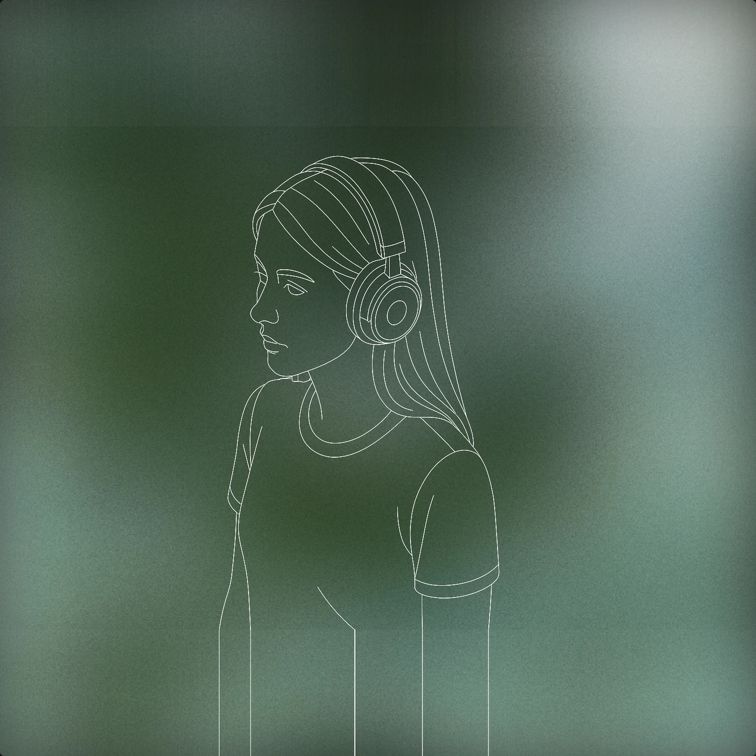 Cover of a girl with headphones for Girls sound effects