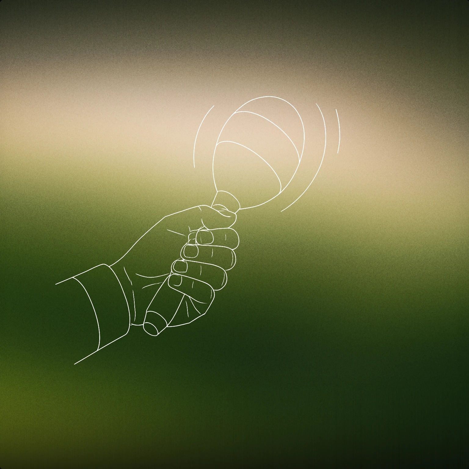 Cover of a stylized hand holding a maraca mid-motion, with subtle motion lines around the maraca for Shake sound effects