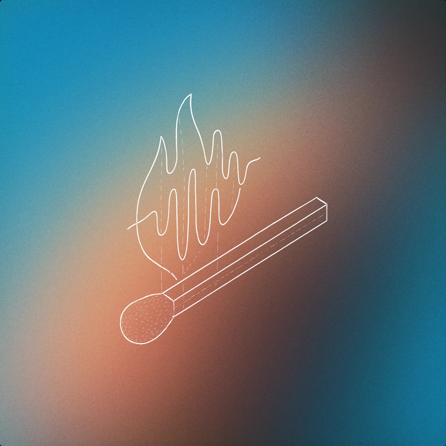 Cover of a stylized matchstick with a flame shaped like a soundwave for Ignite sound effects