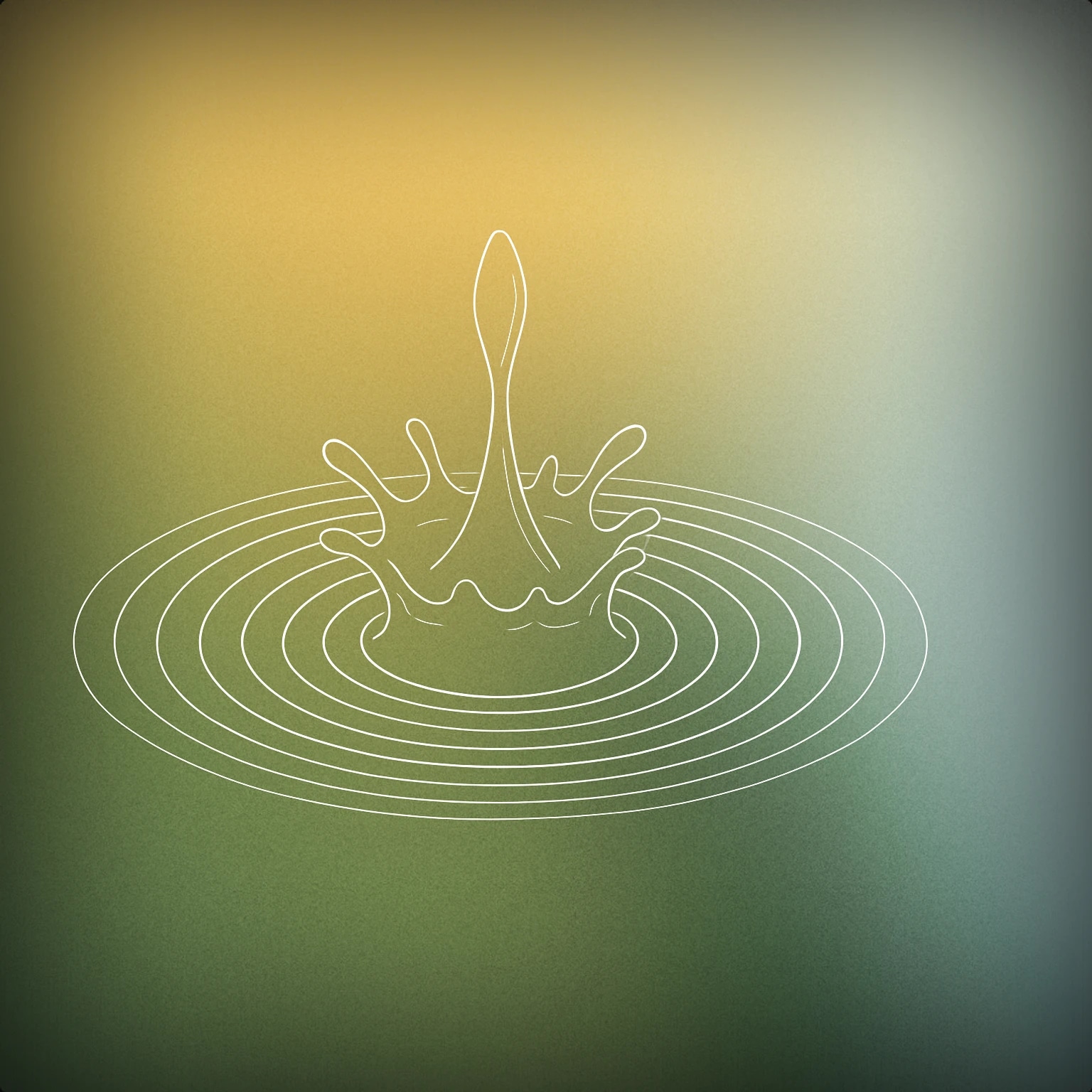 Cover of A single splash-shaped droplet emanating concentric sound ripples for Squirt sound effects