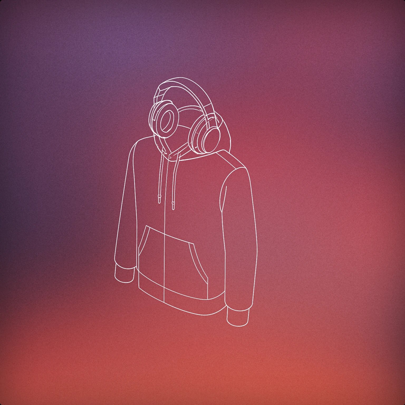 Cover of A hoodie with large over-ear headphones resting on top of the hood for Clothes sound effects