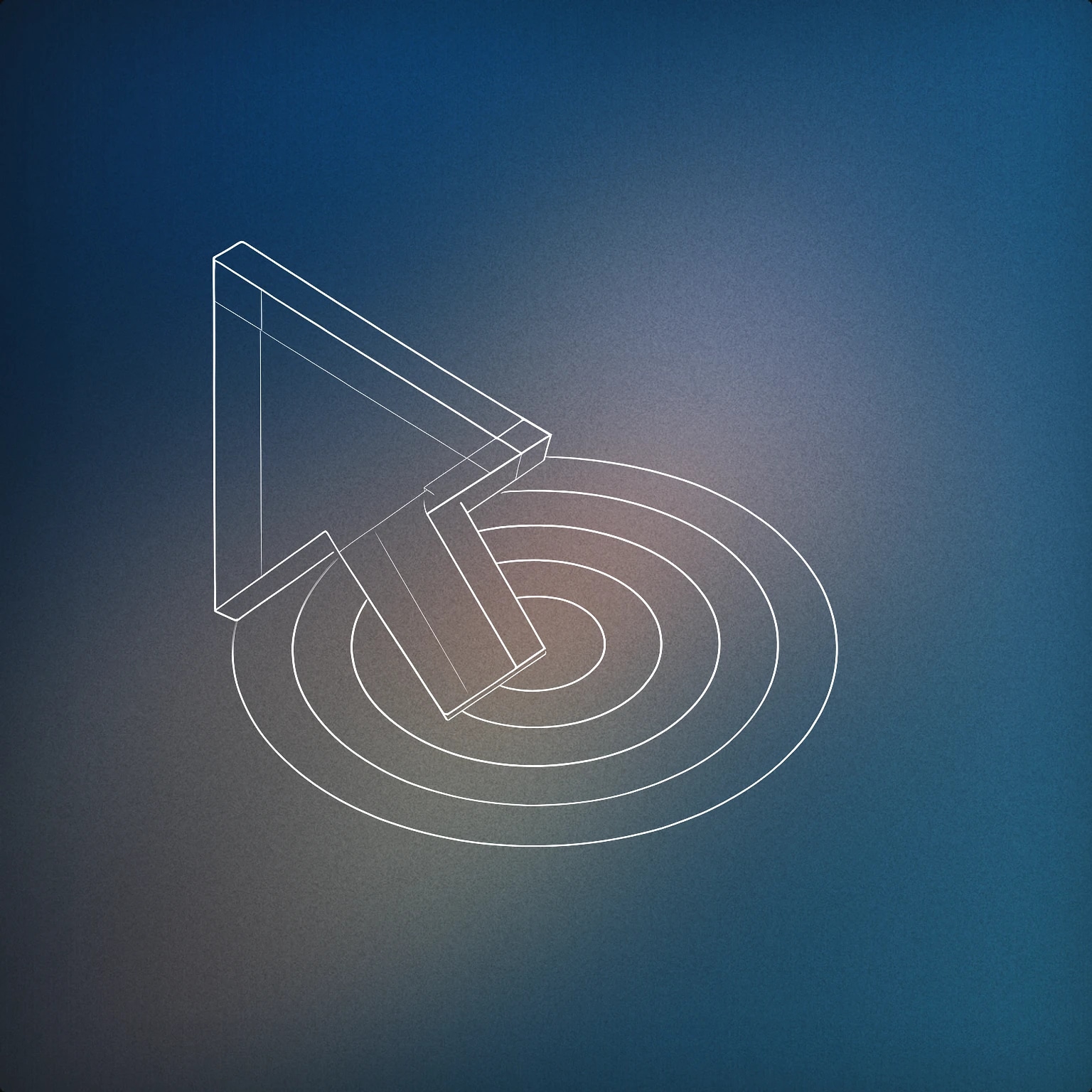 Cover of a stylized mouse cursor clicking on a circular soundwave ripple for Soundclick sound effects