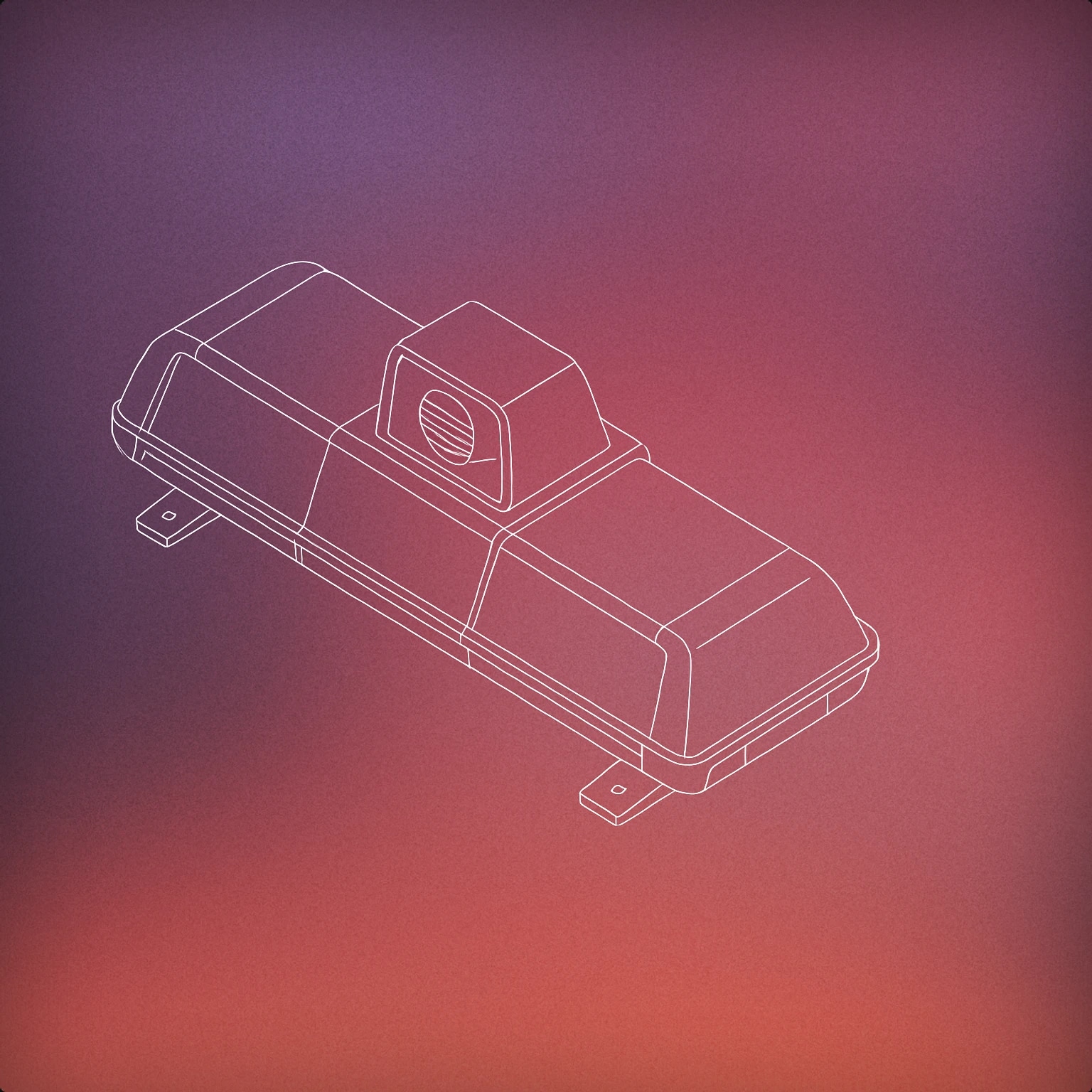 Cover of police car siren unit for Police Car sound effects