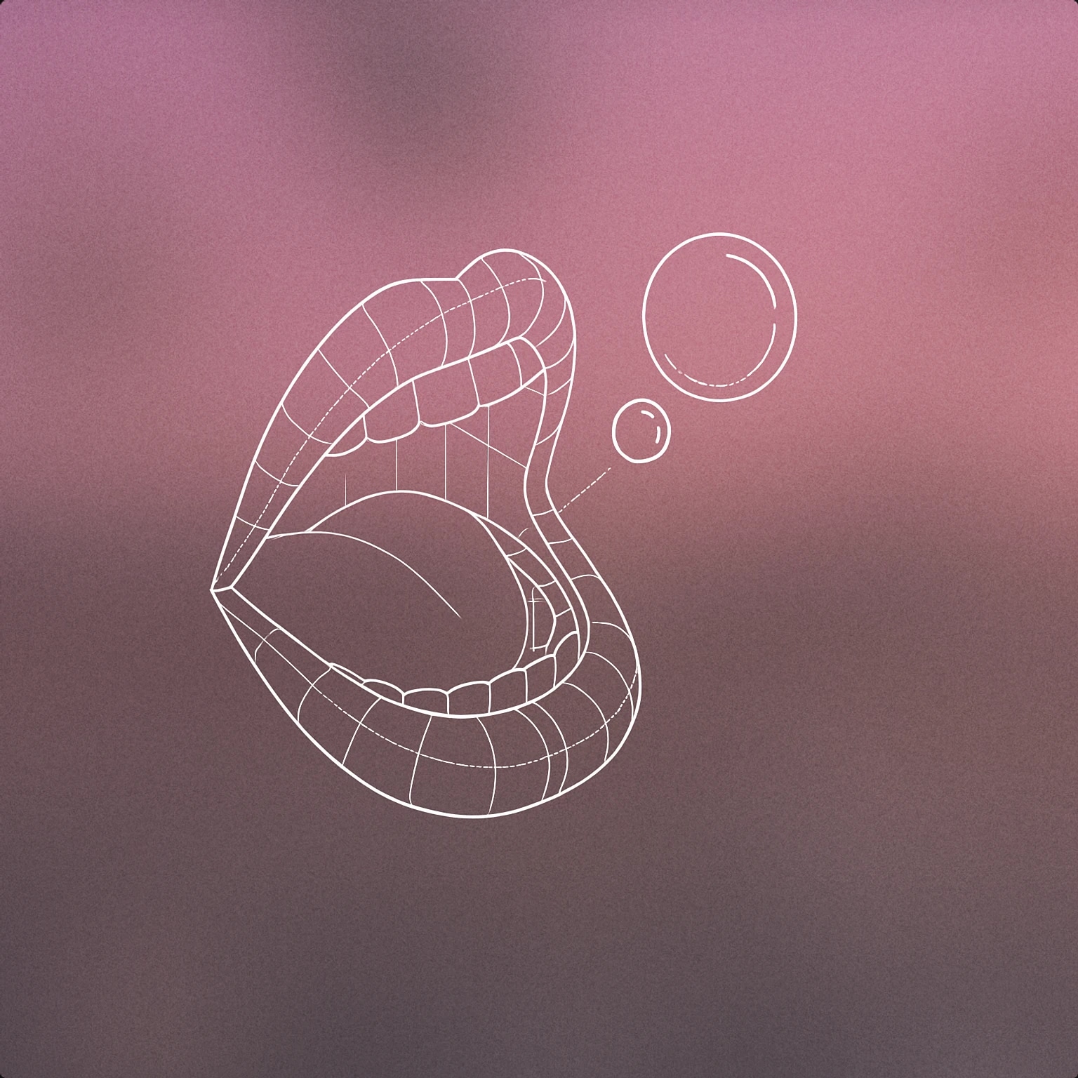 Cover of a stylized open mouth with a single, visible air bubble escaping for Burping sound effects