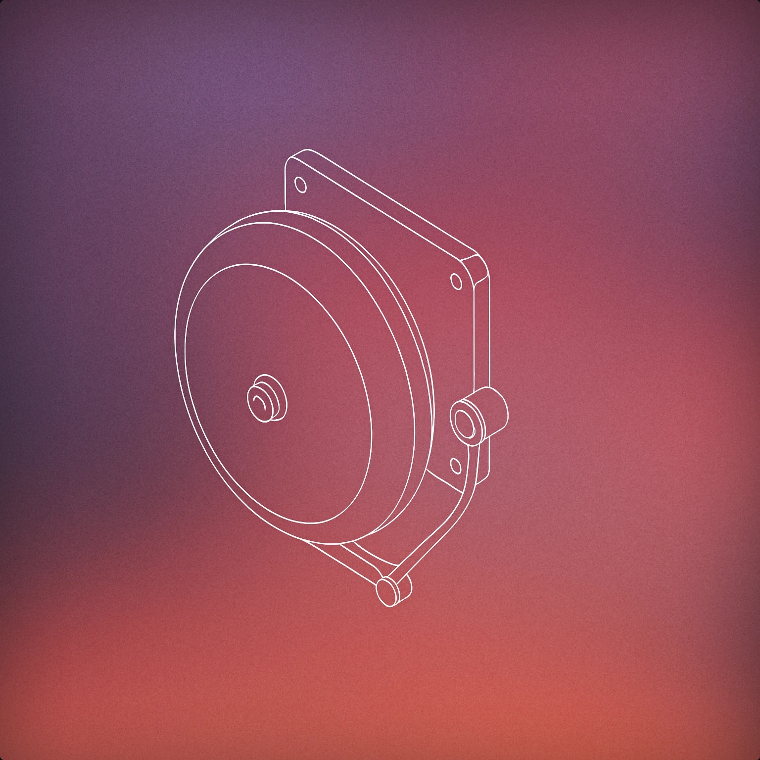 Cover of classic wall-mounted school bell with a round dome and a small hammer poised to strike it for School Bell sound effects