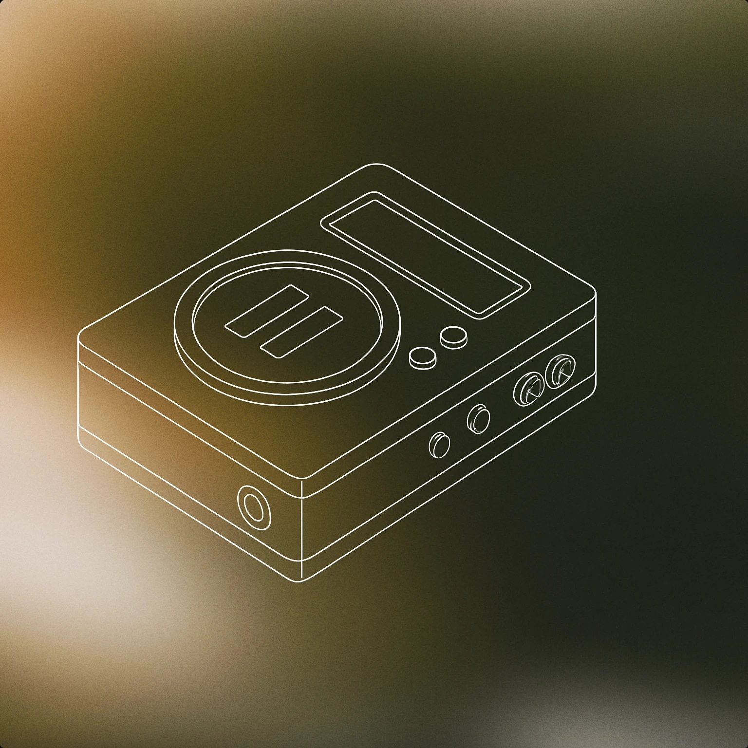 Cover of An audio playback device with a prominent pause button symbol for Wait sound effects