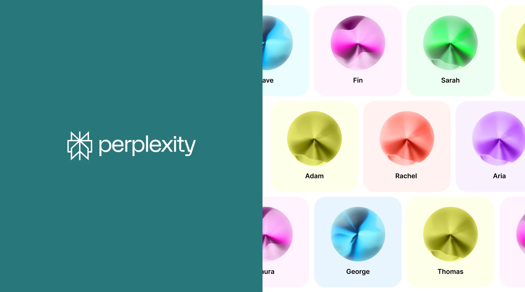 Perplexity logo and conversational ai UI